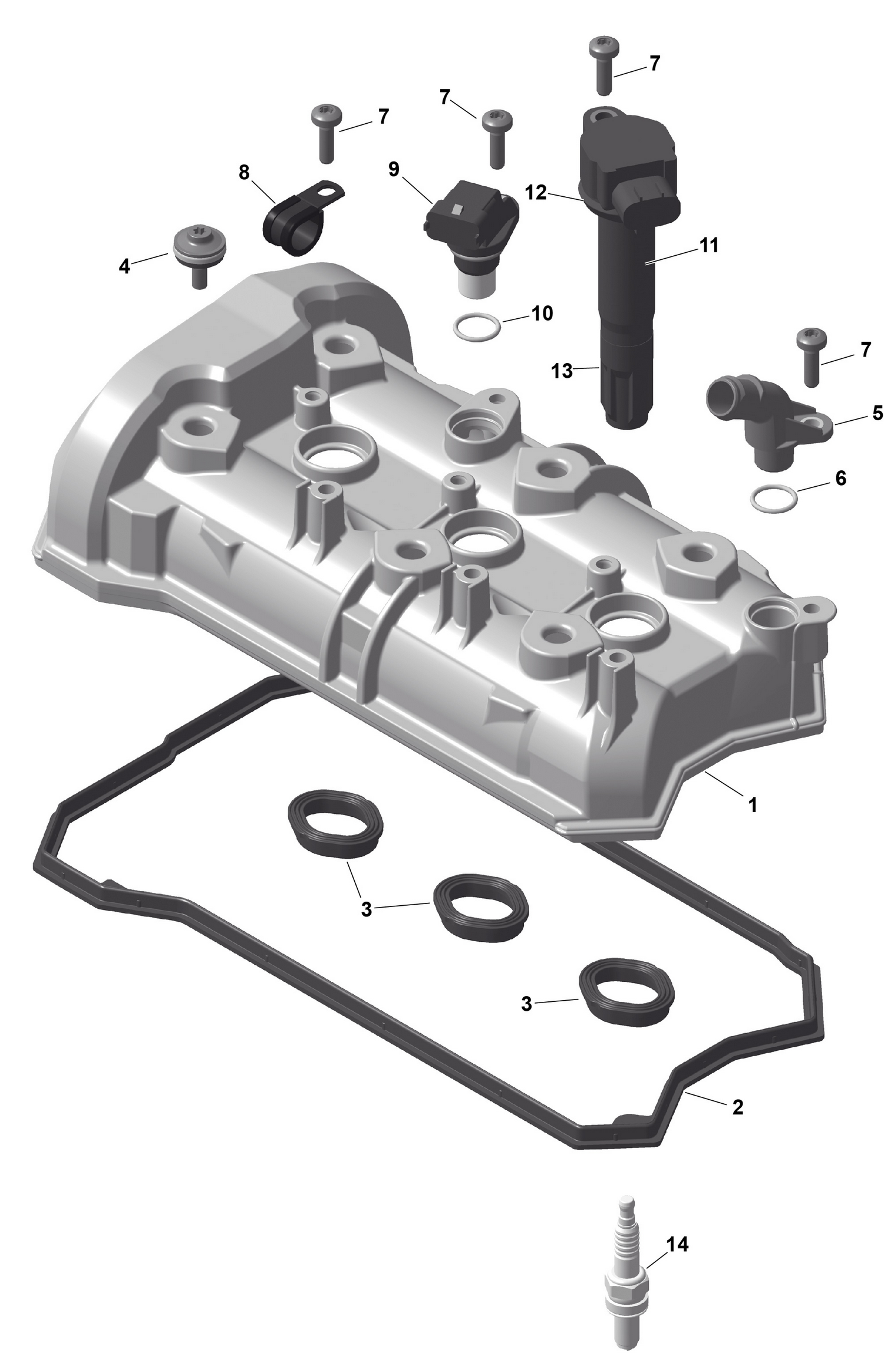 01- ROTAX - Valve Cover
