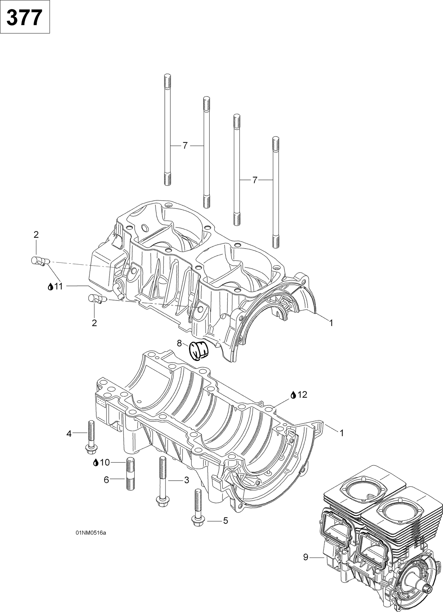 01- Crankcase 377