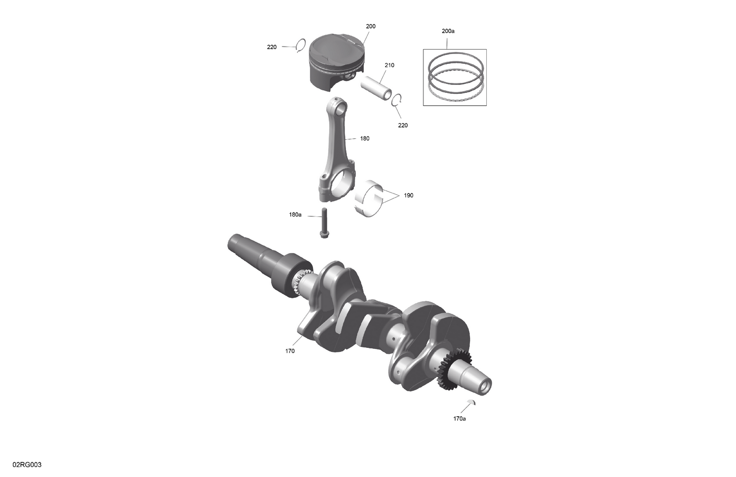 01- ROTAX - Crankshaft and Pistons