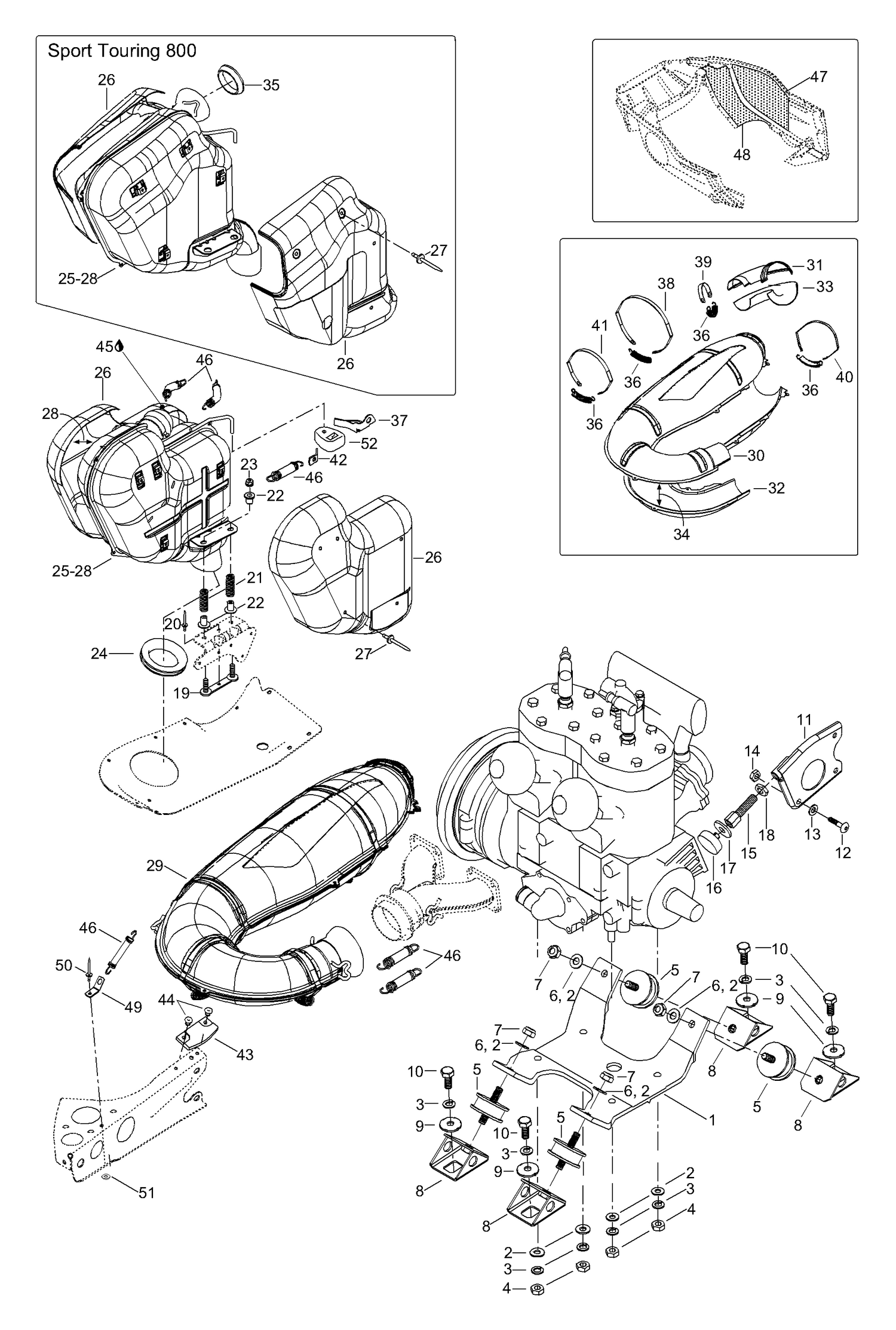 01- Engine Mount Plate/Muffler