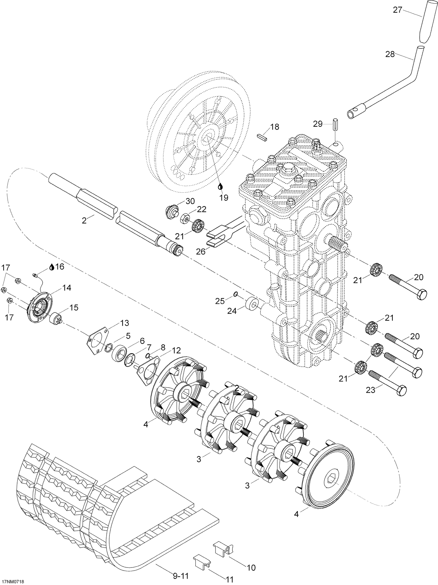 05- Drive Axle And Track