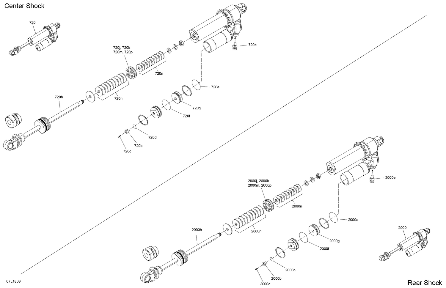 08- Rear Shocks Rave - 600 RS