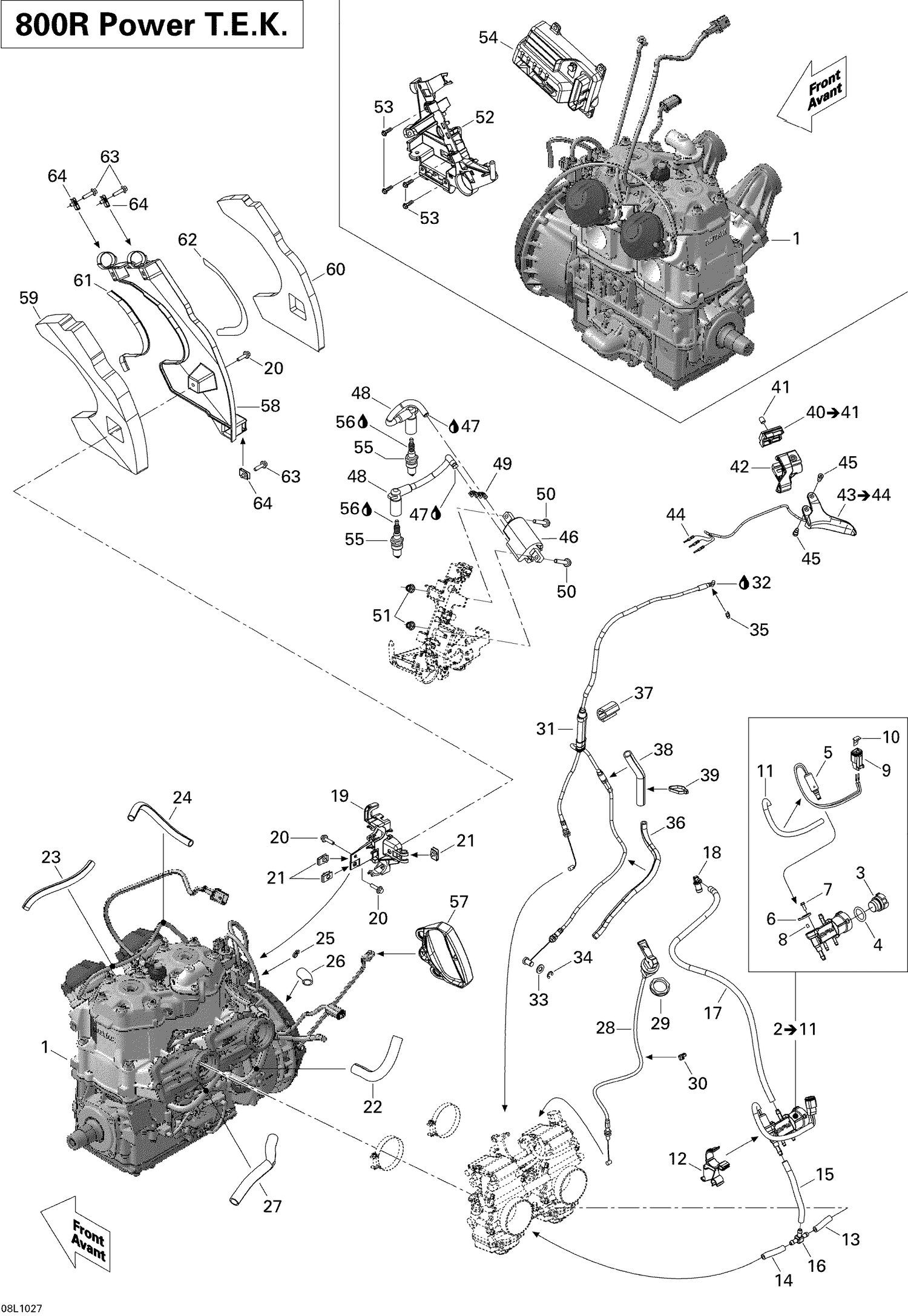 01- ECM, DPM, throttle cable