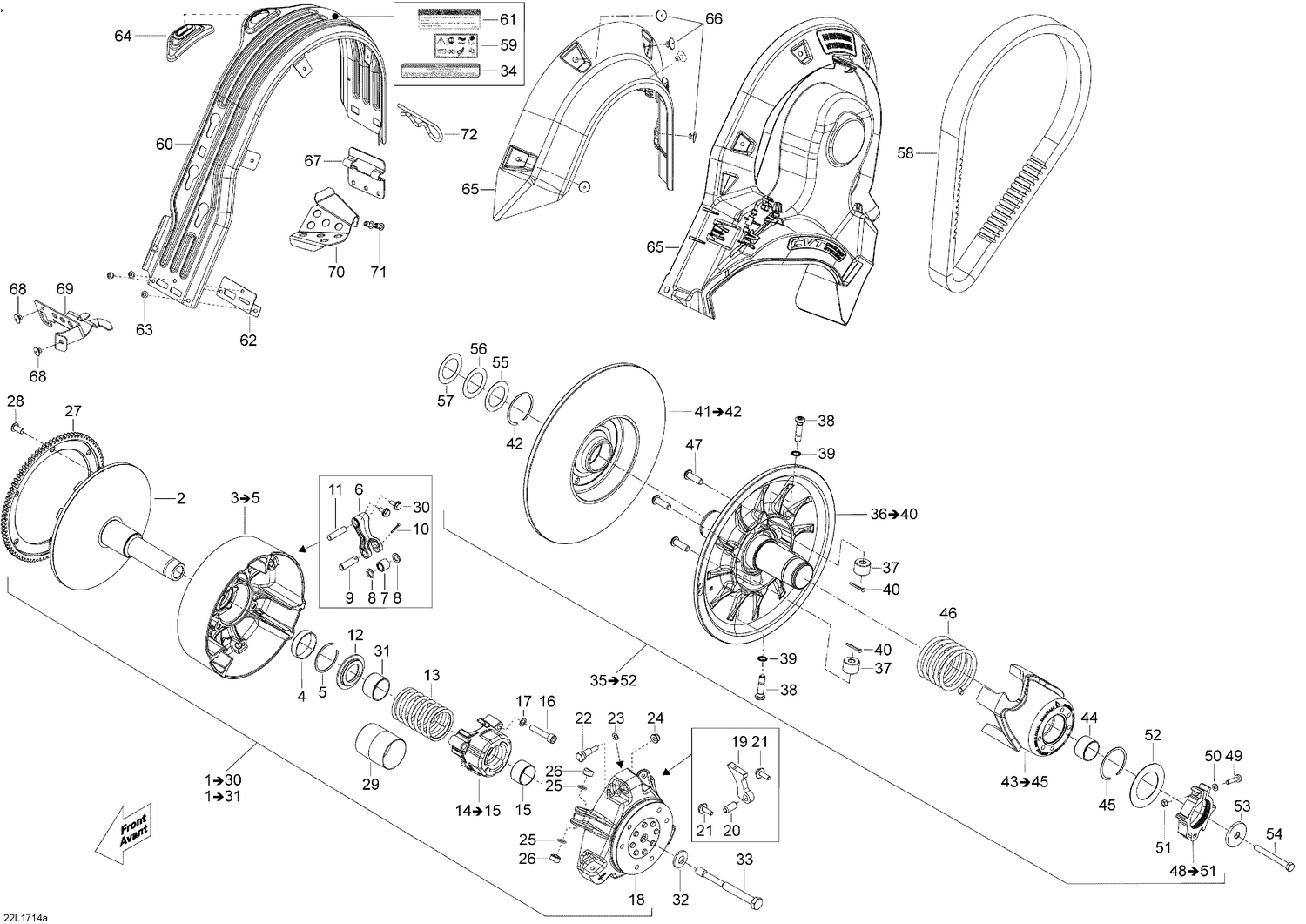 05- Pulley System 600HO E-TEC