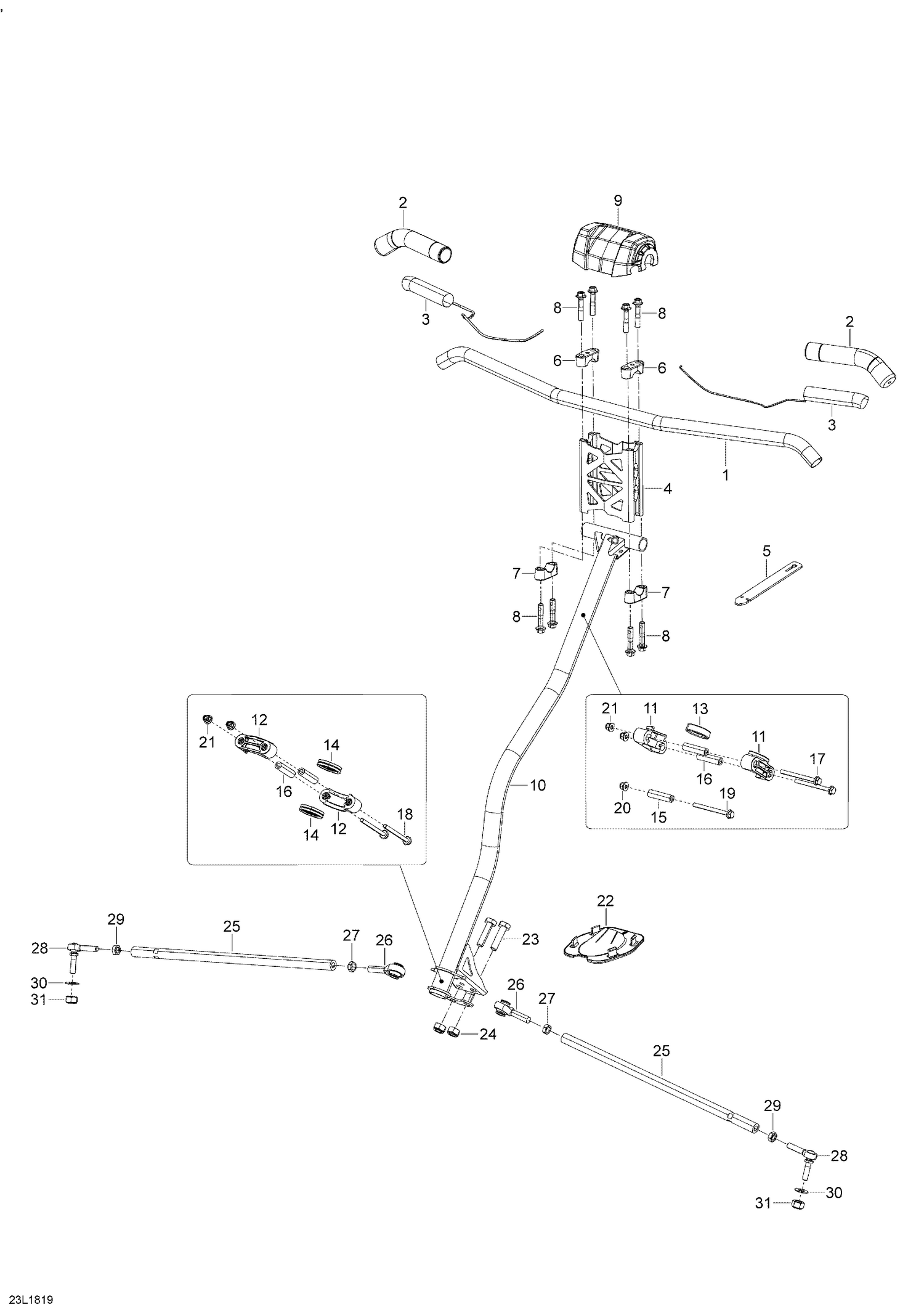07- Steering XTRIM - 900ACE