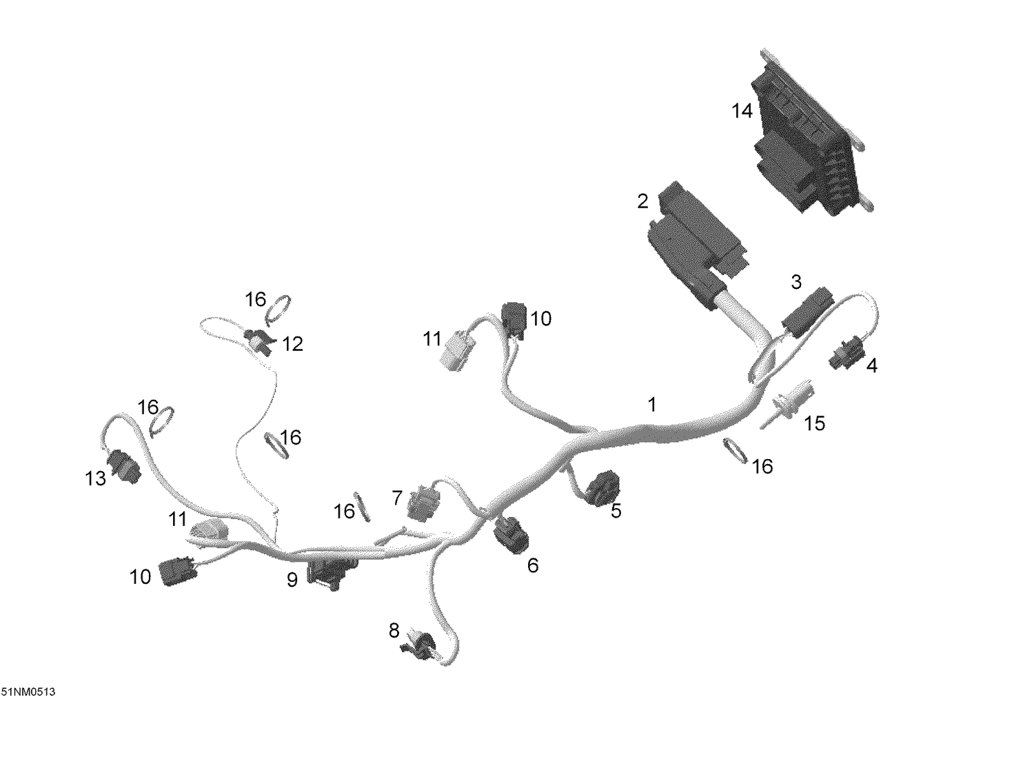 10- Engine harness and Electronic Module