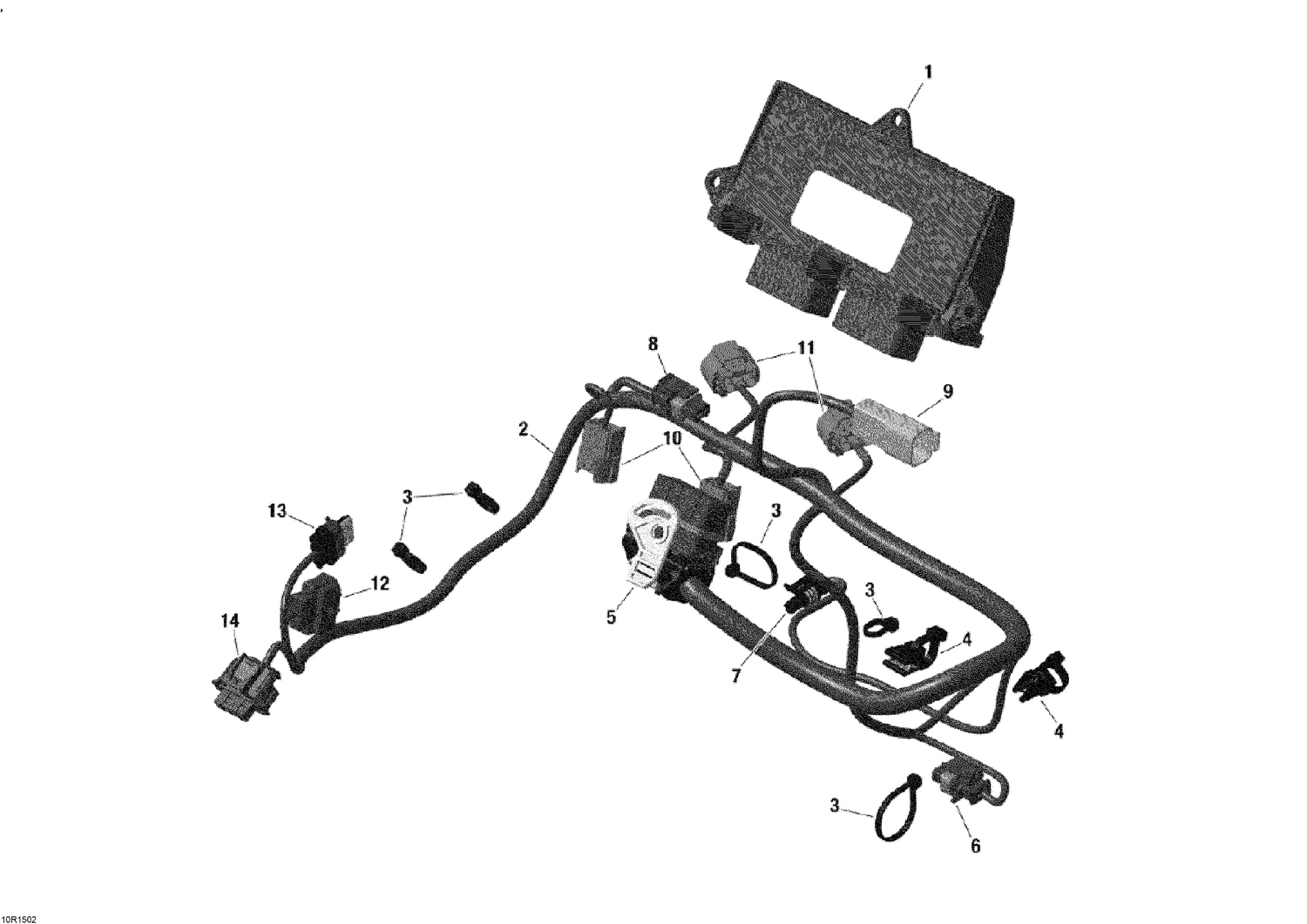 10- Engine Harness And Electronic Module