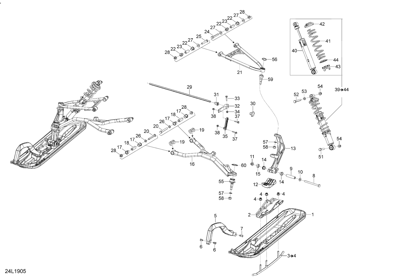 07- Front Suspension And Ski - Commander - 900 ACE - GT