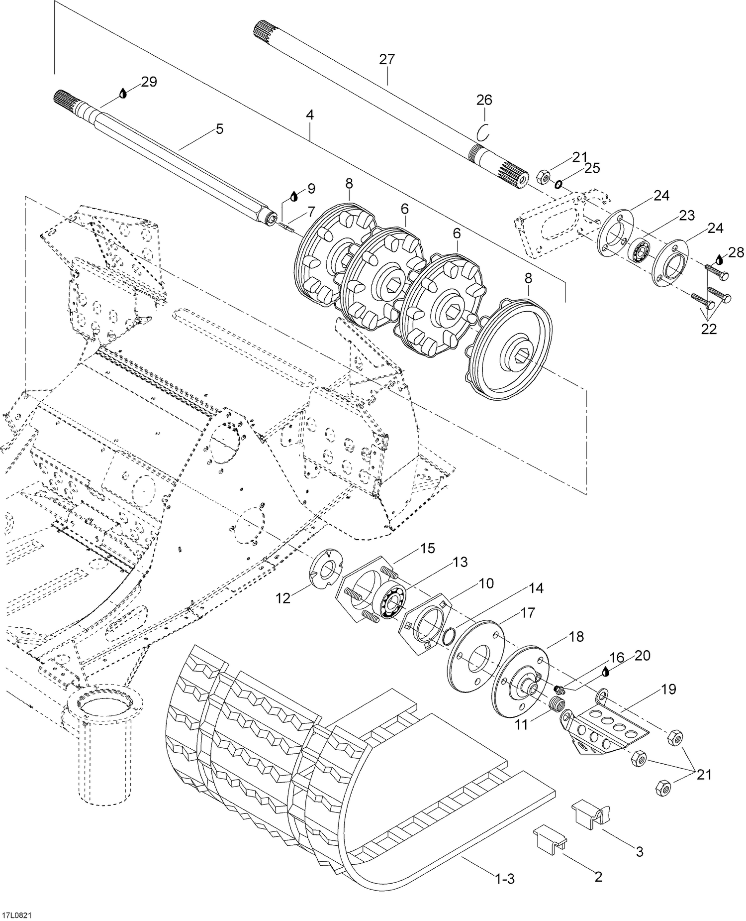 05- Drive Axle And Track