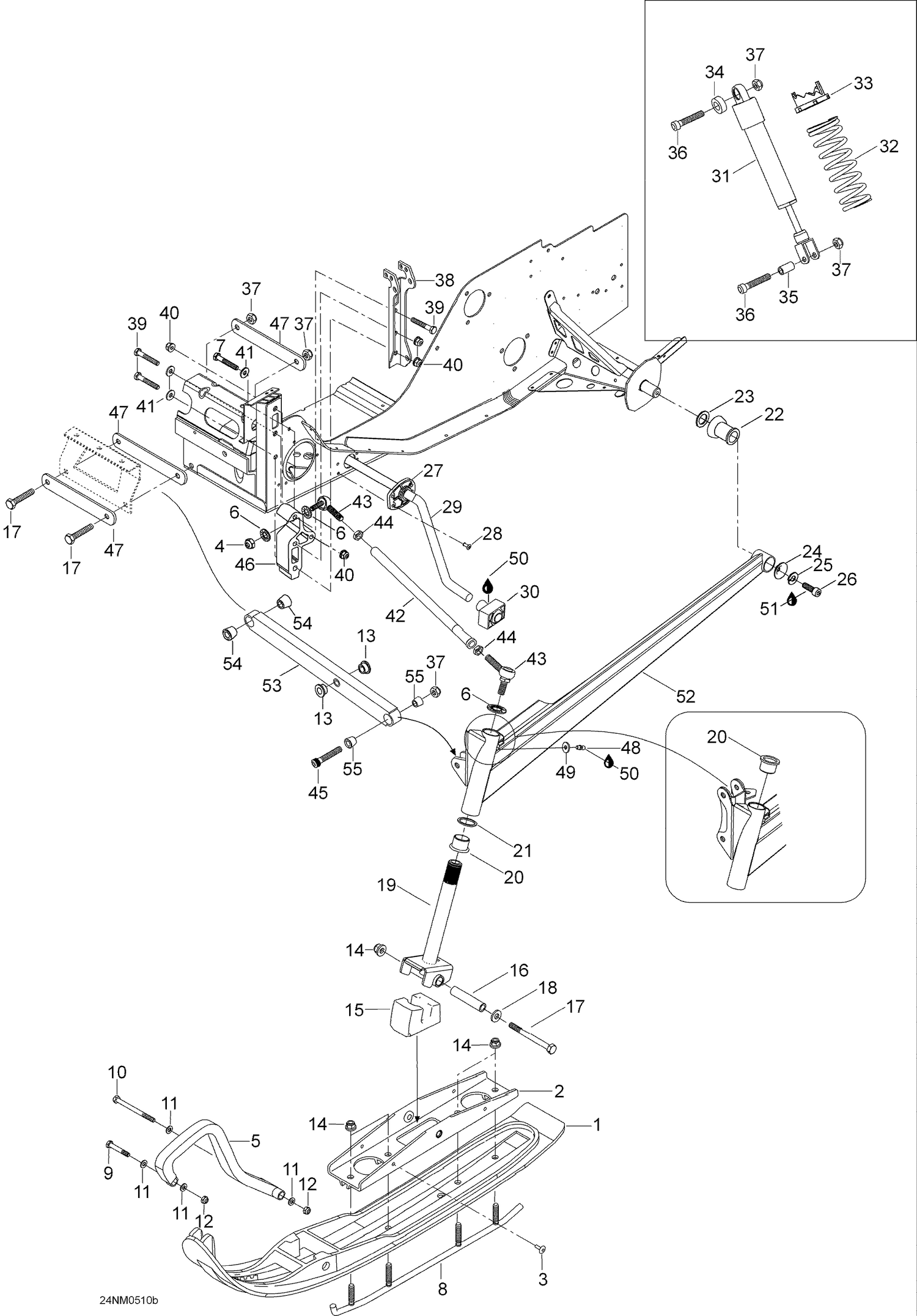 07- Front Suspension And Ski, 550