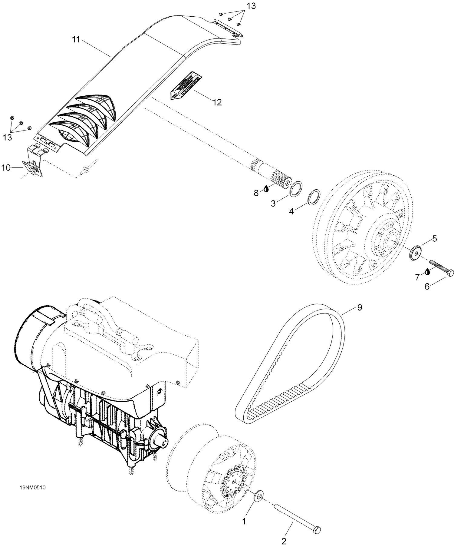 05- Pulley System, 550, 550RC