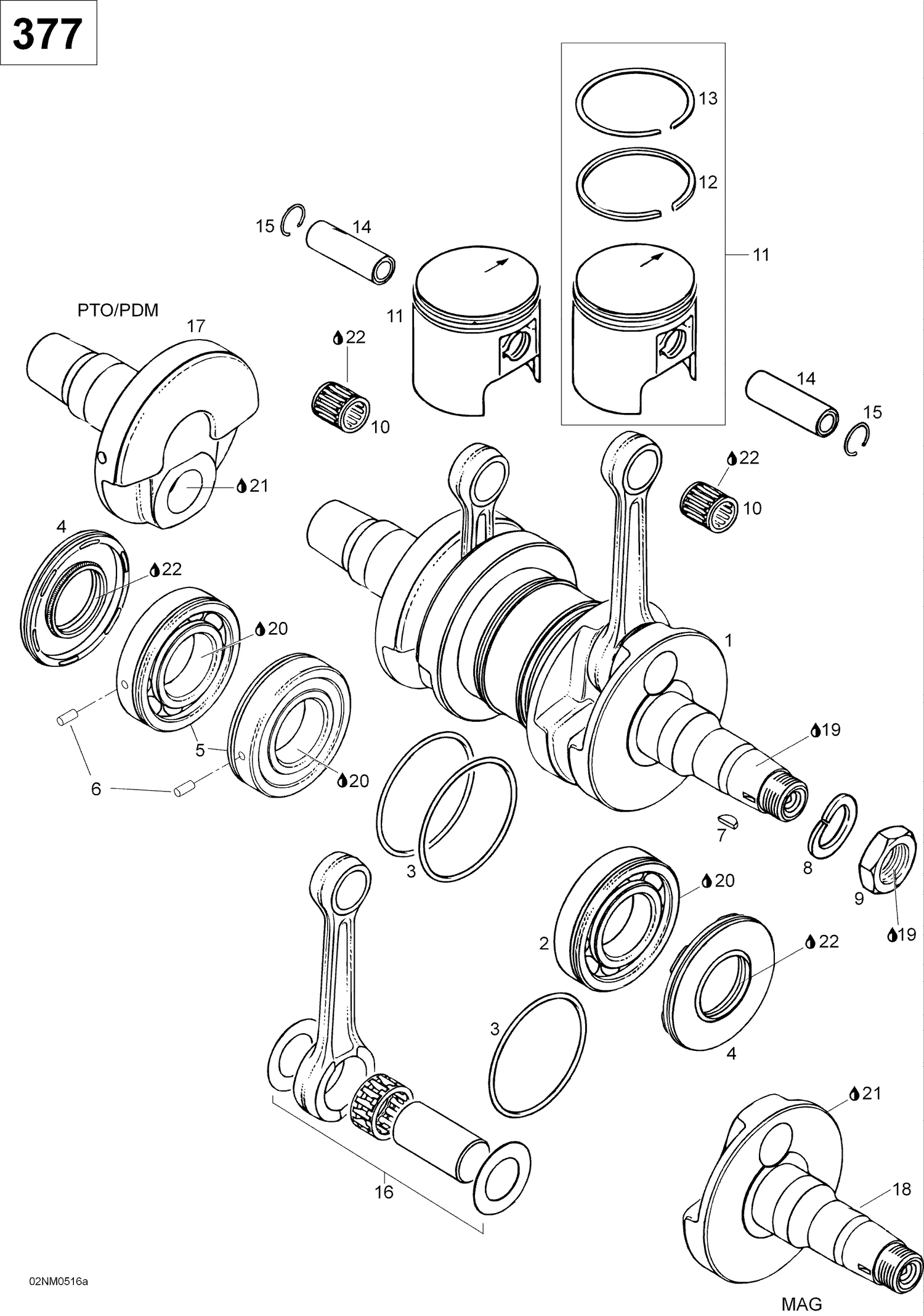 01- Crankshaft And Pistons, 377