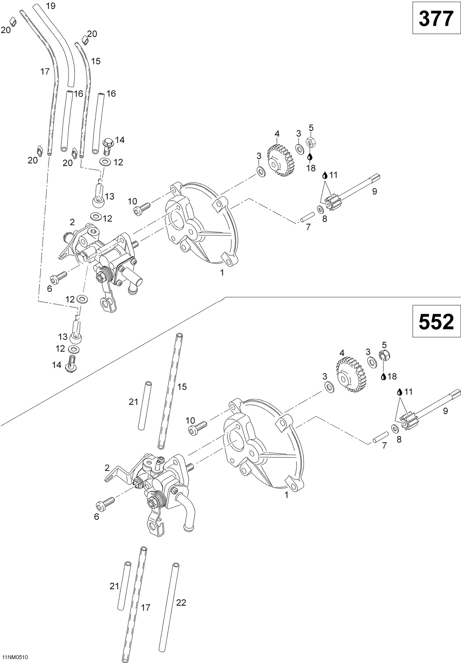 02- Oil Pump, 550, 550RC