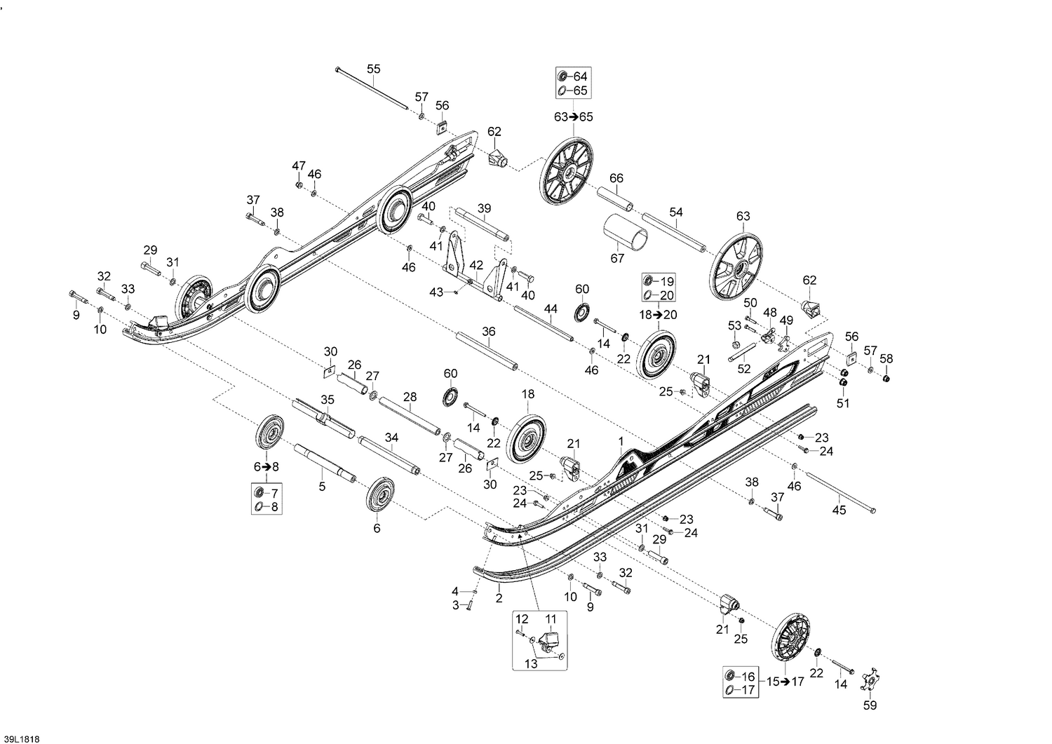 08- Rear Suspension Boondocker - 600HO E-TEC