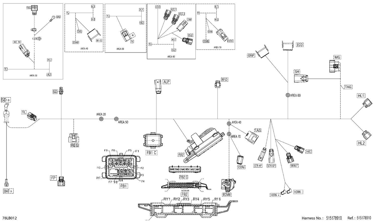 08- Electric - Main Harness - 515178910
