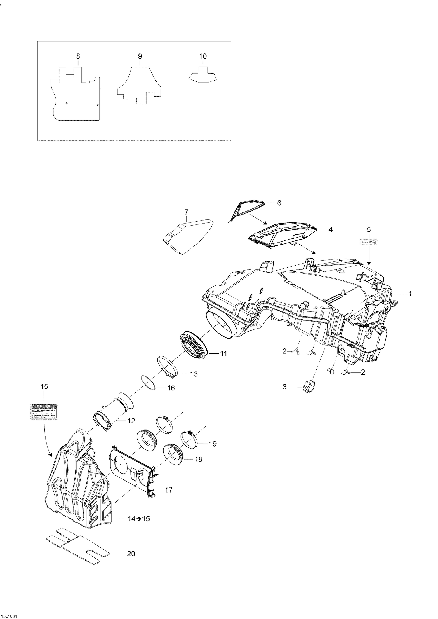 02- Air Intake System 600HO ETEC
