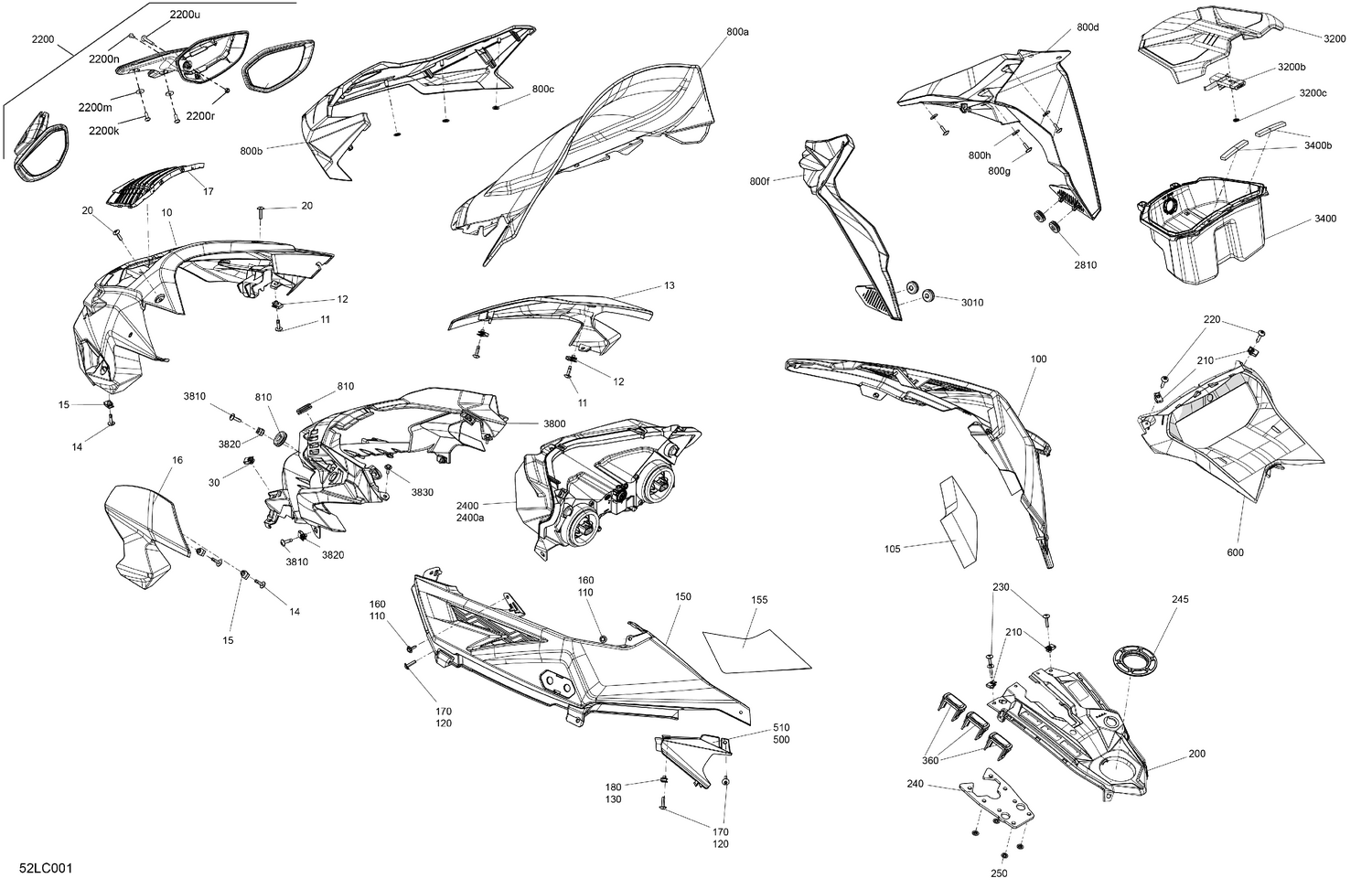 07- Body - Hood Section and WindShield - Package Protk