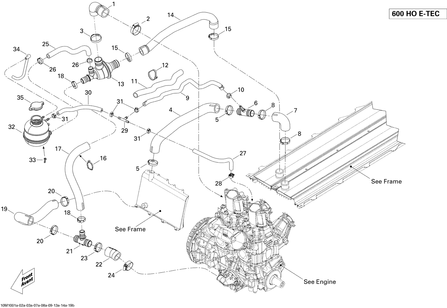 01- Cooling System , 600HO E-TEC