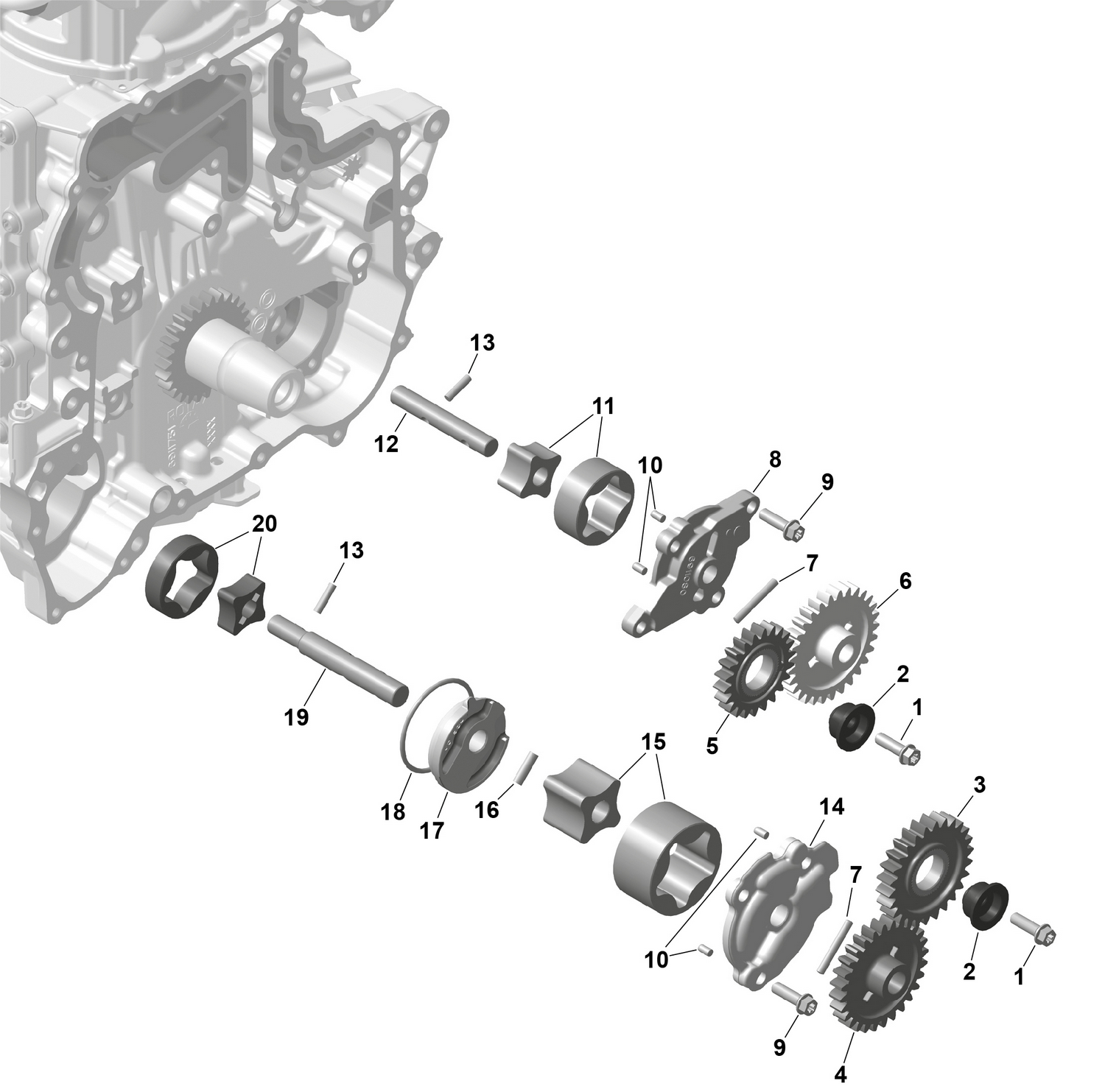 01- ROTAX - Oil Pump