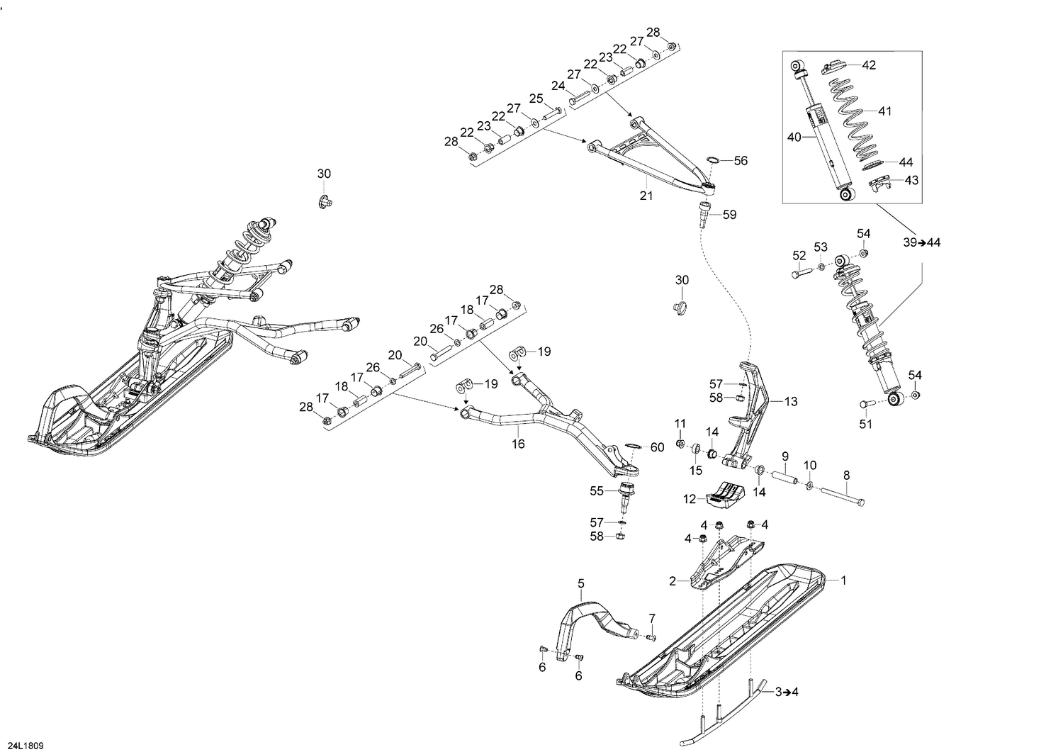 07- Front Suspension And Ski Commander - 900 ACE - LTD&STD