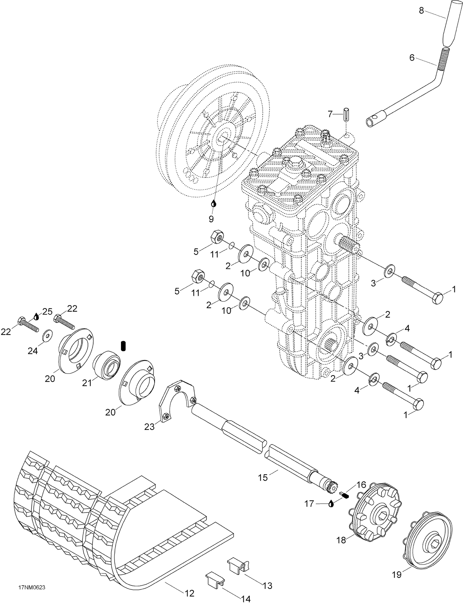 05- Drive Axle And track