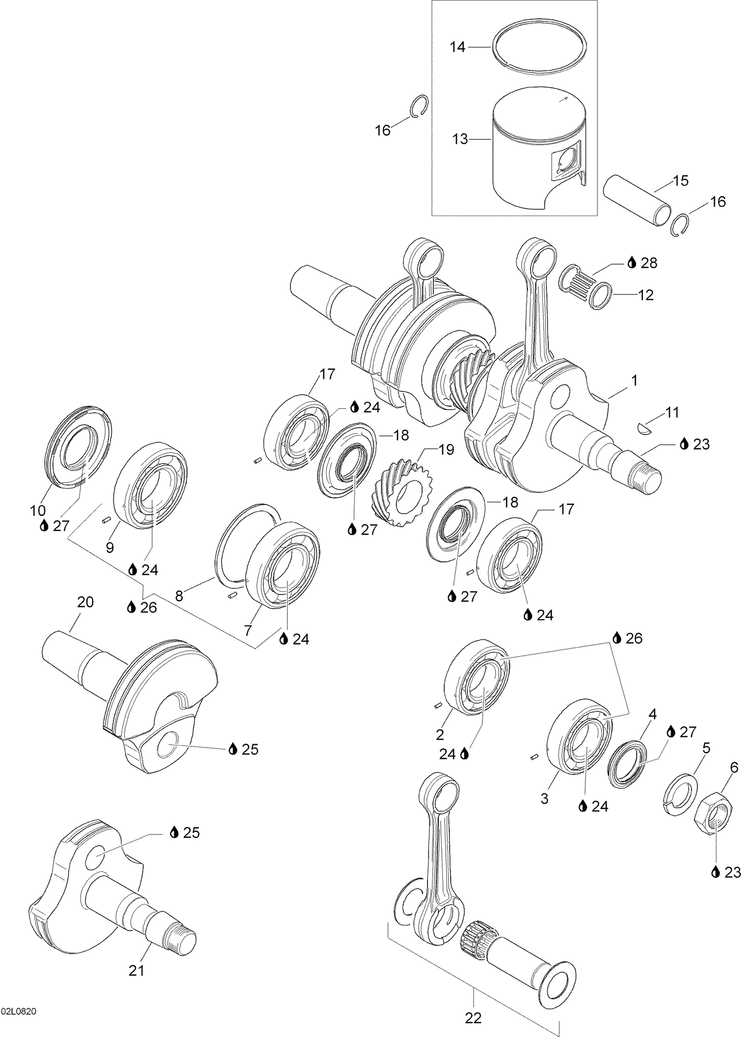 01- Crankshaft And Pistons