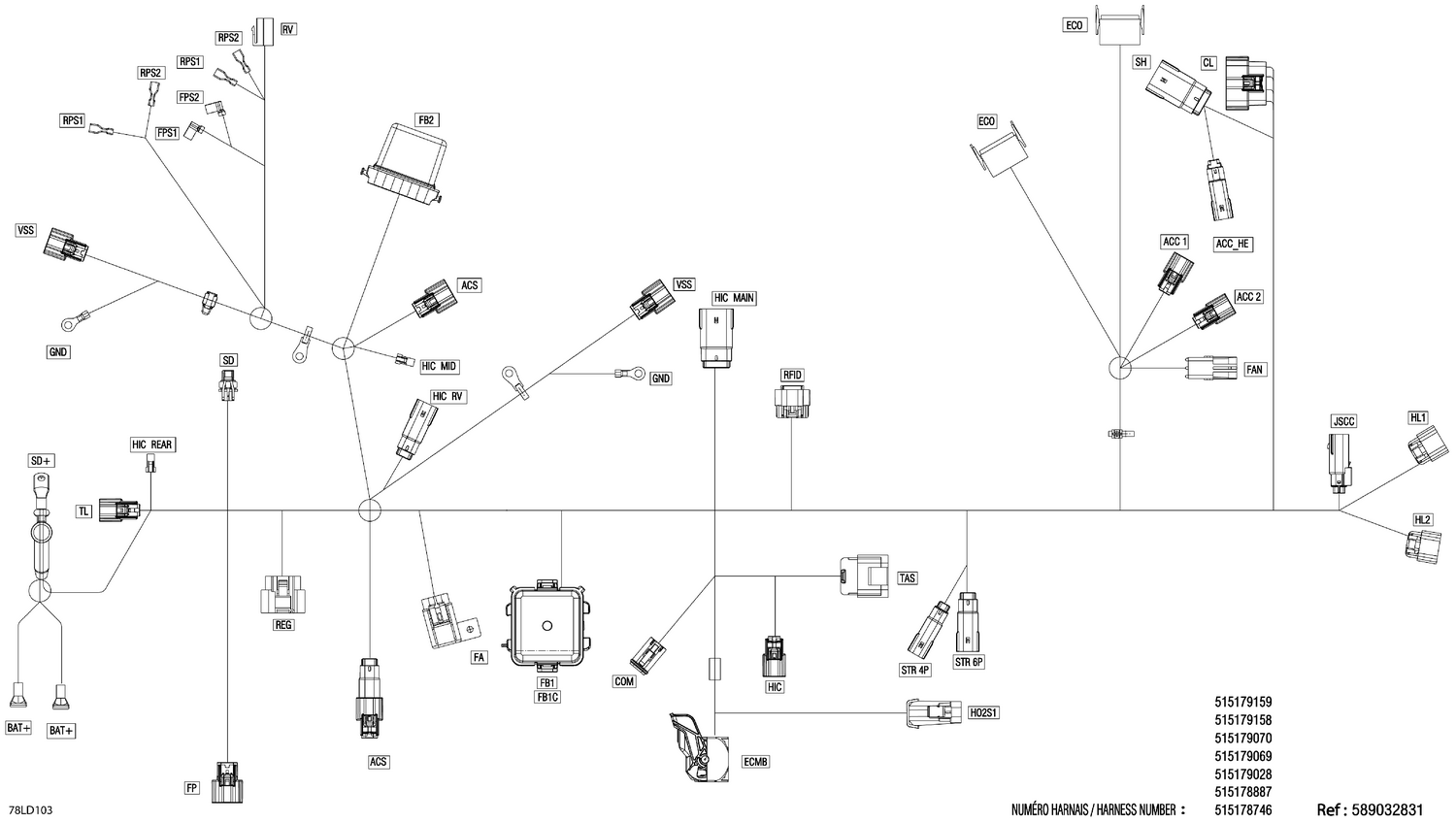 08- Electric - Main Harness - 515179158