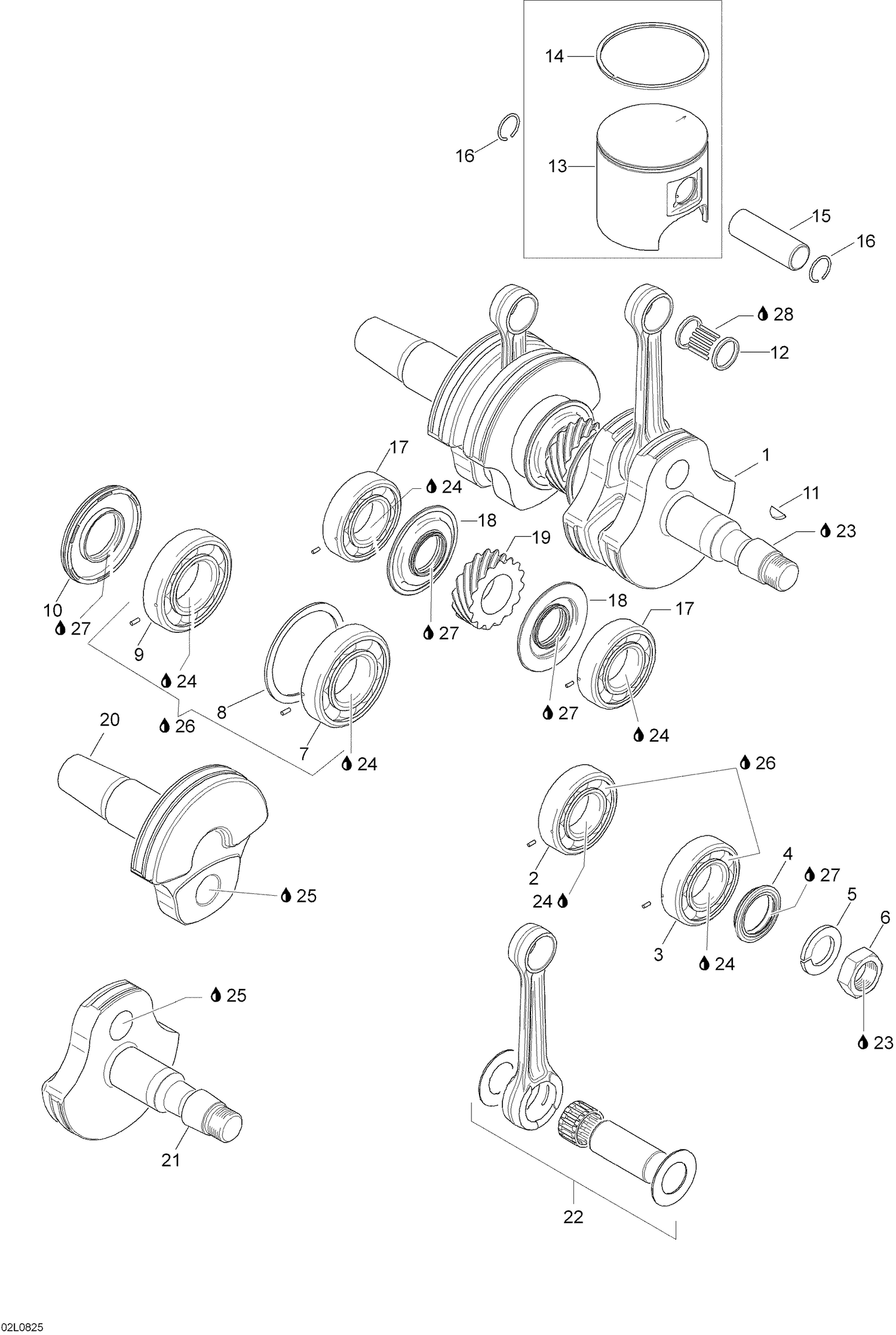 01- Crankshaft And Pistons