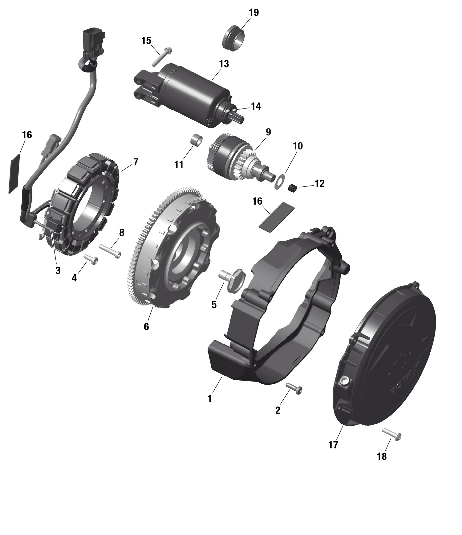01- ROTAX - Magneto and Electric Starter