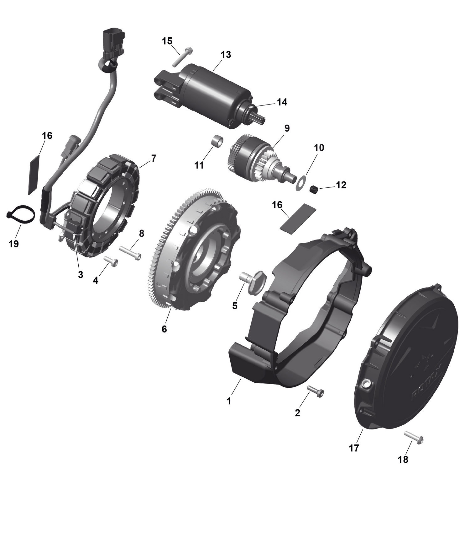 01- ROTAX - Magneto and Electric Starter