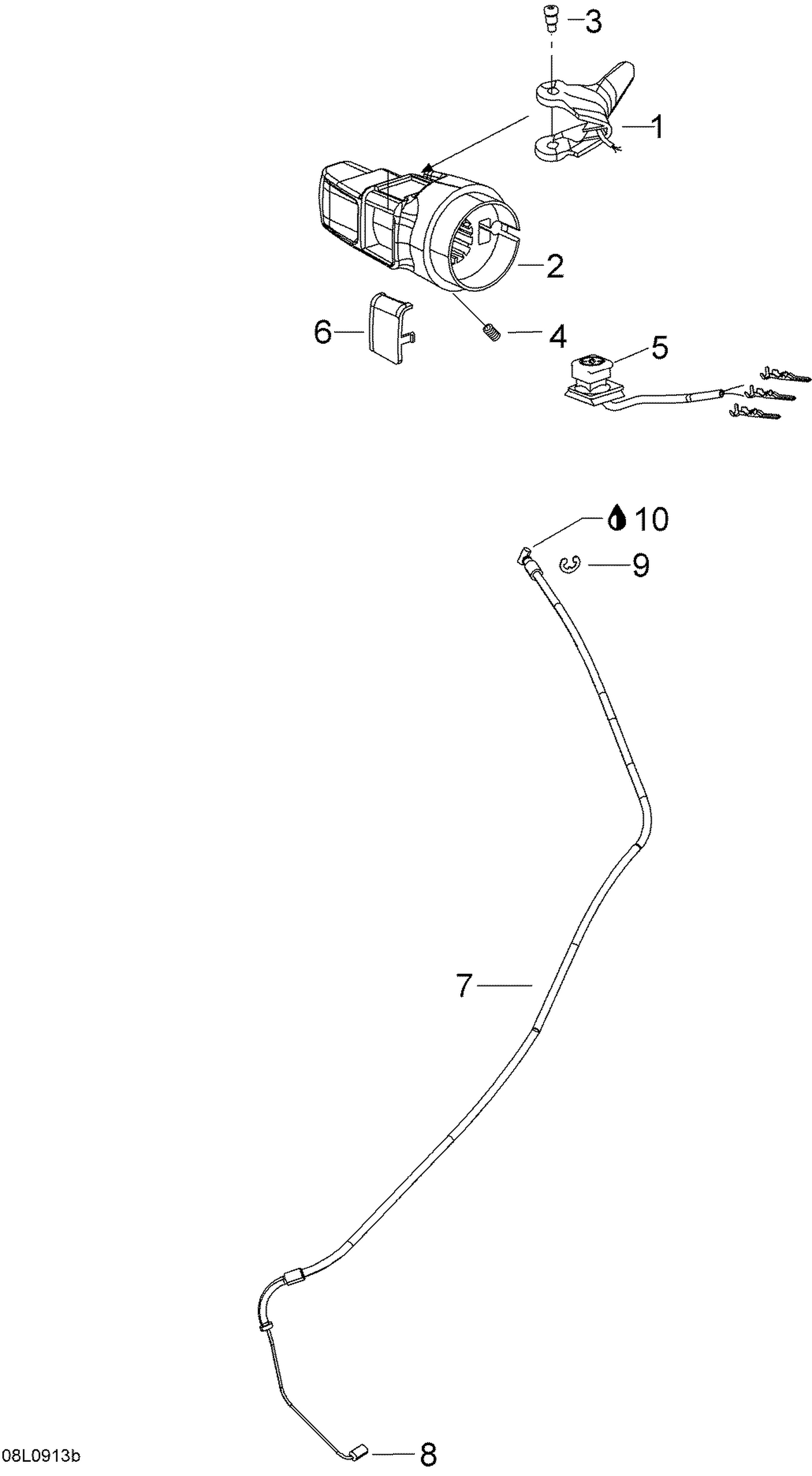 01- Throttle Handle And Housing