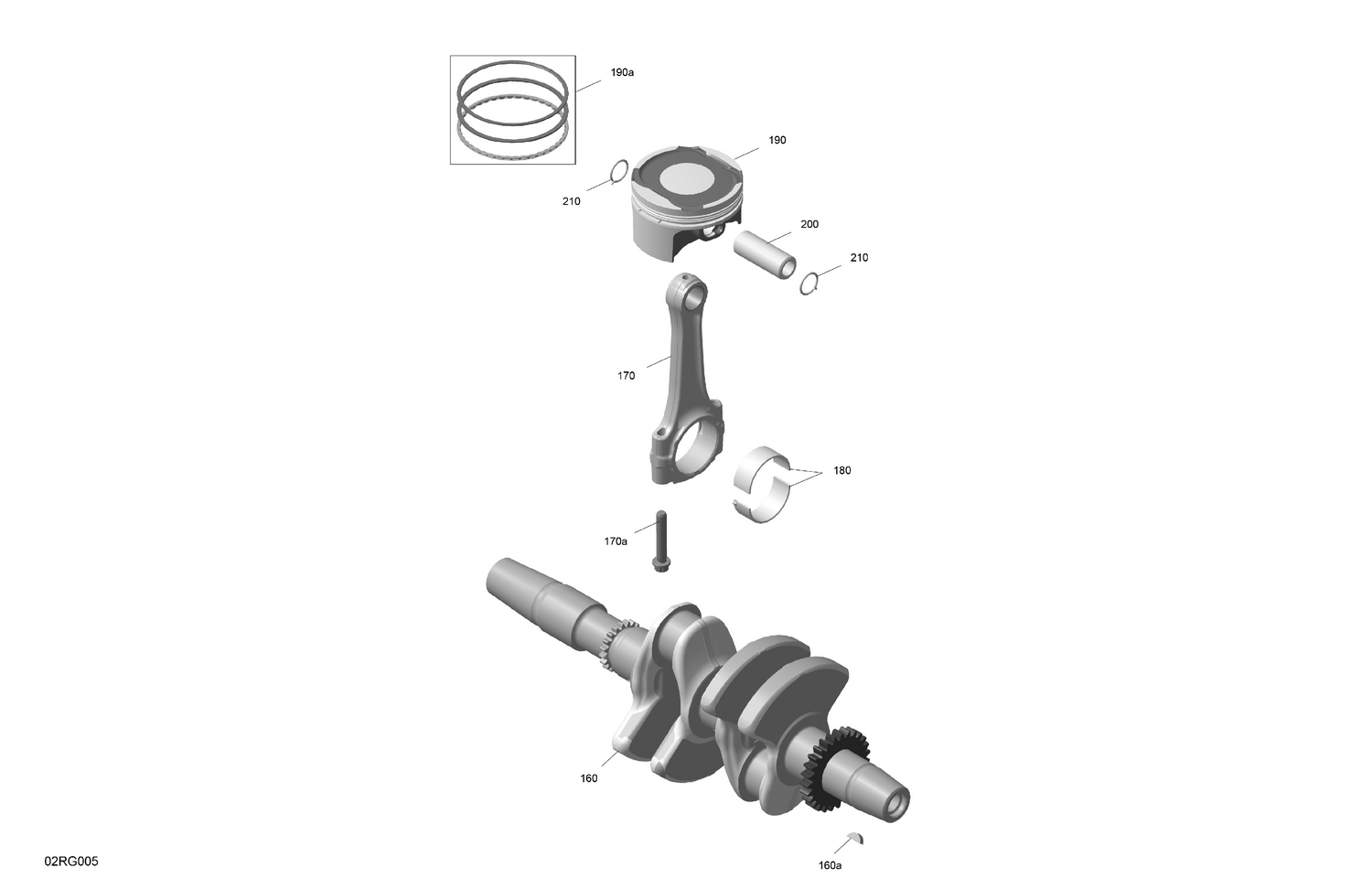 01- ROTAX - Crankshaft and Pistons