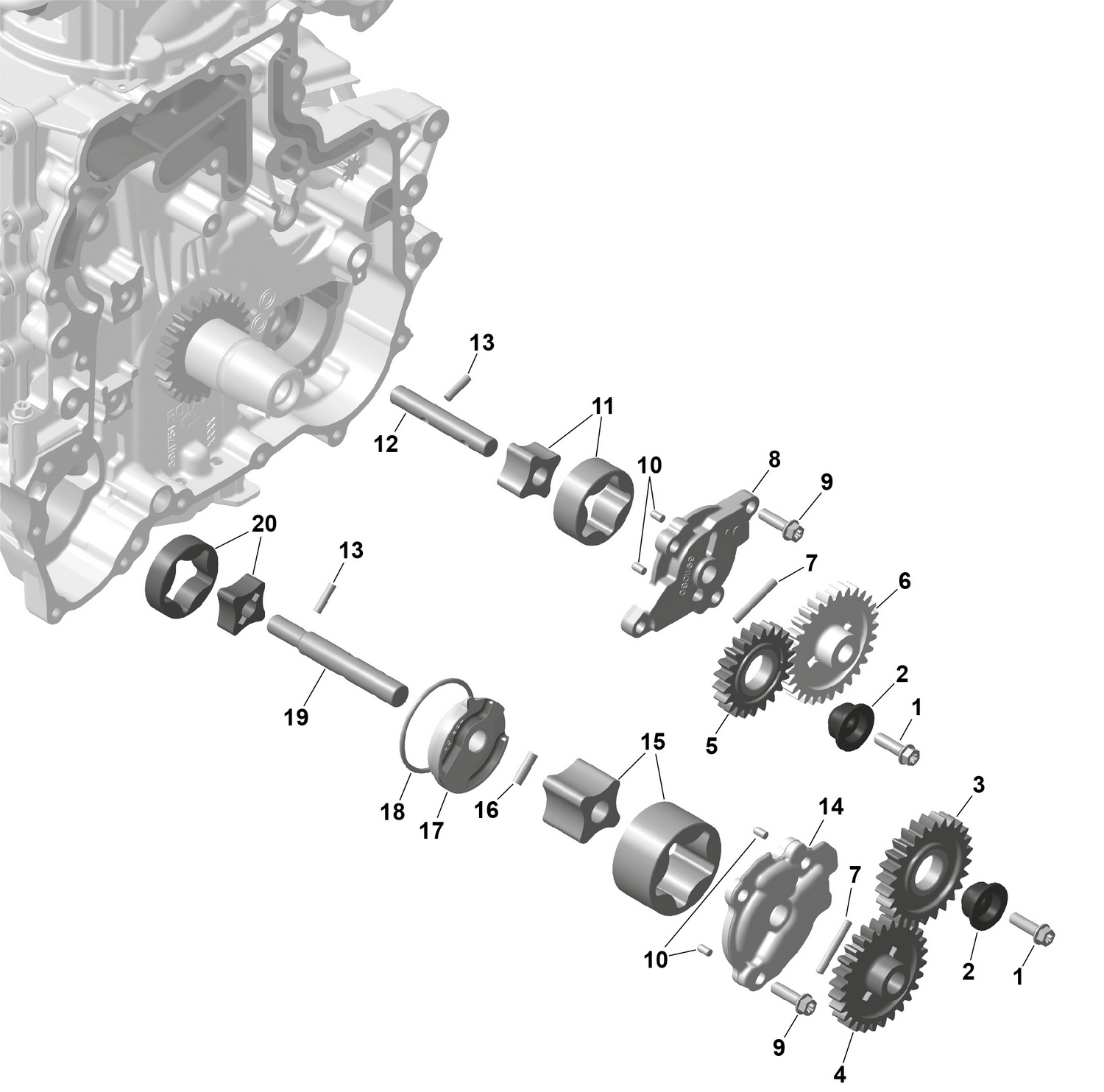 01- ROTAX - Oil Pump