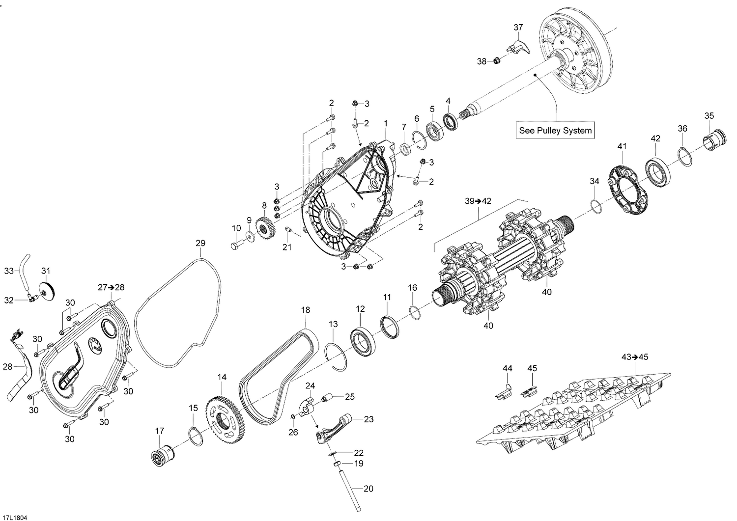 05- Drive Train Xtrim - 600HO E-TEC