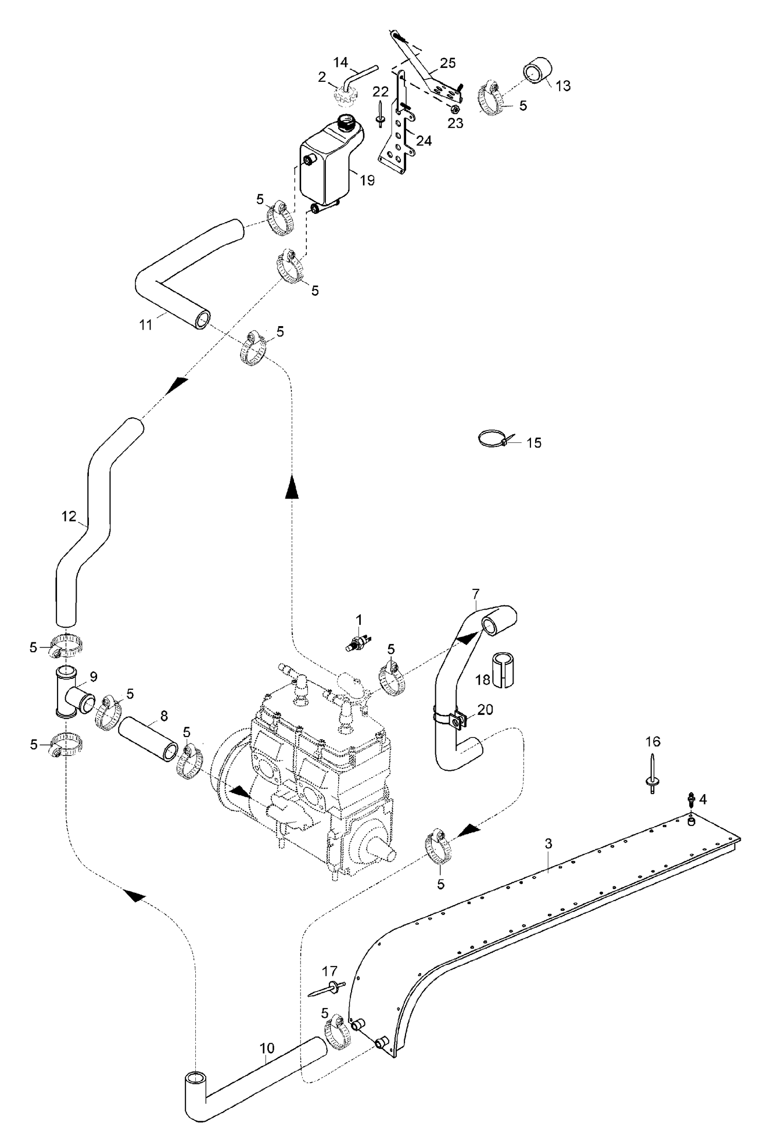 01- Radiator, Hoses