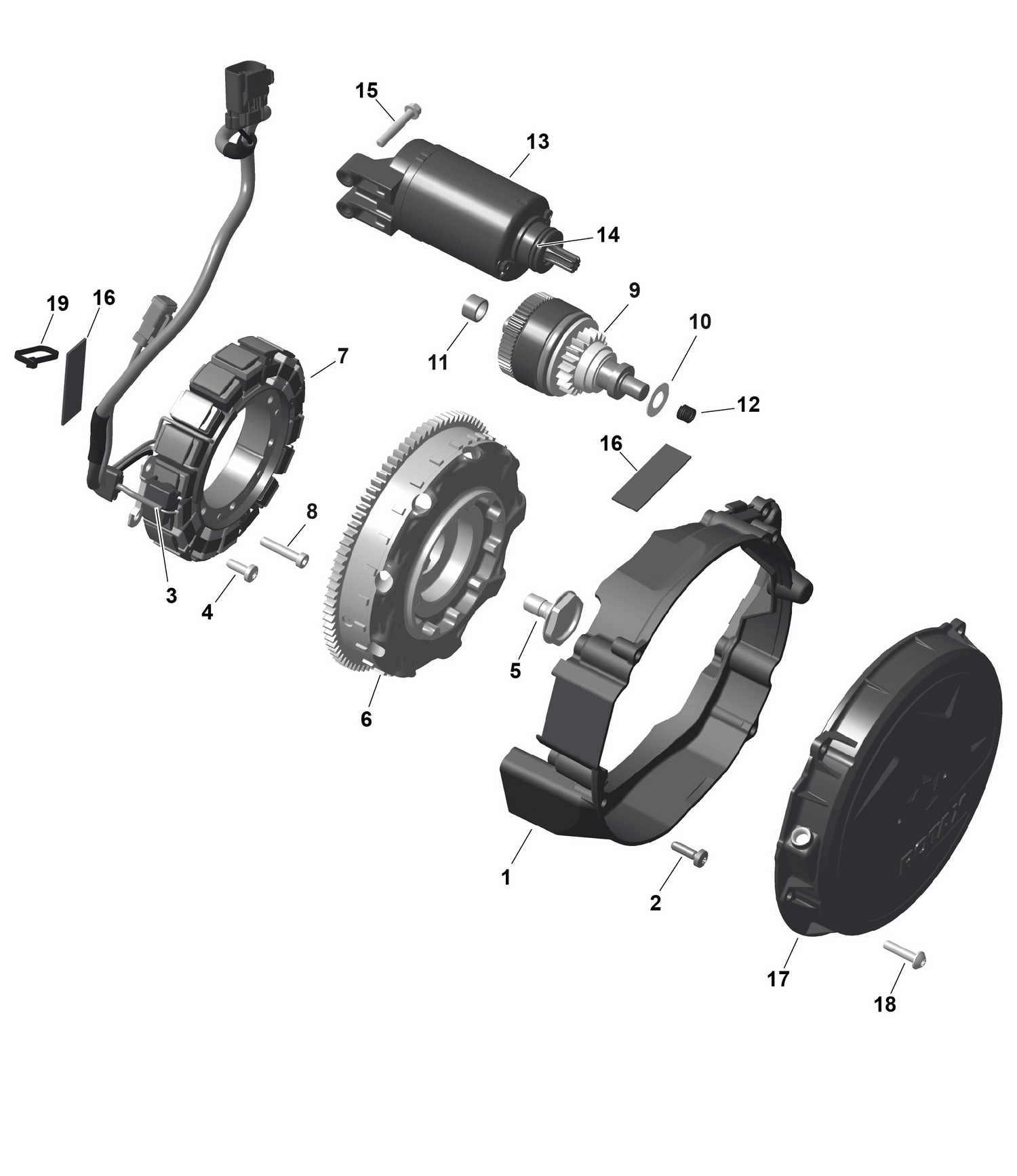 01- ROTAX - Magneto and Electric Starter
