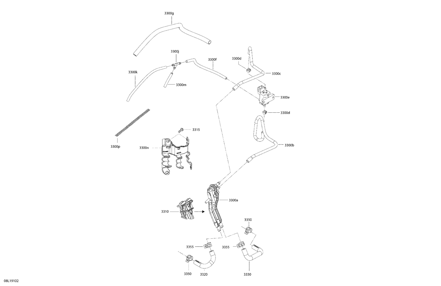 01- Engine Manifold  - 600 E-TEC