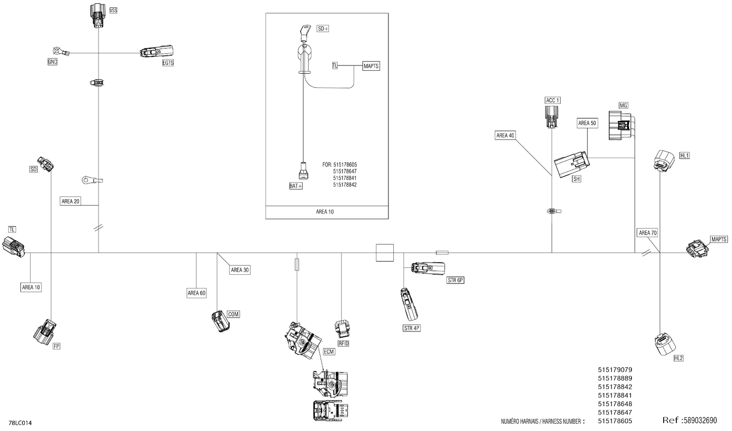 08- Electric - Main Harness - 515178605