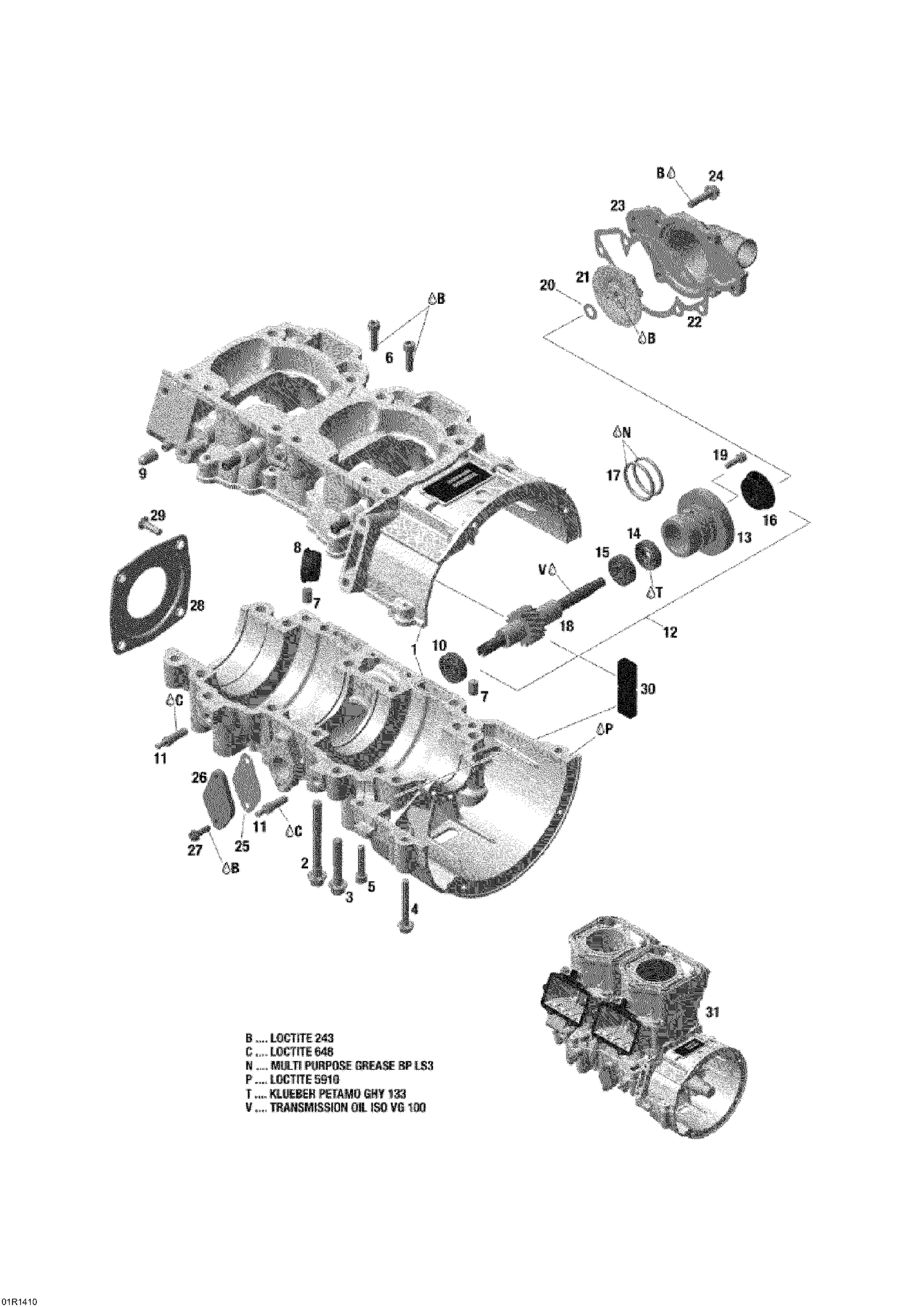 01- Crankcase And Water Pump