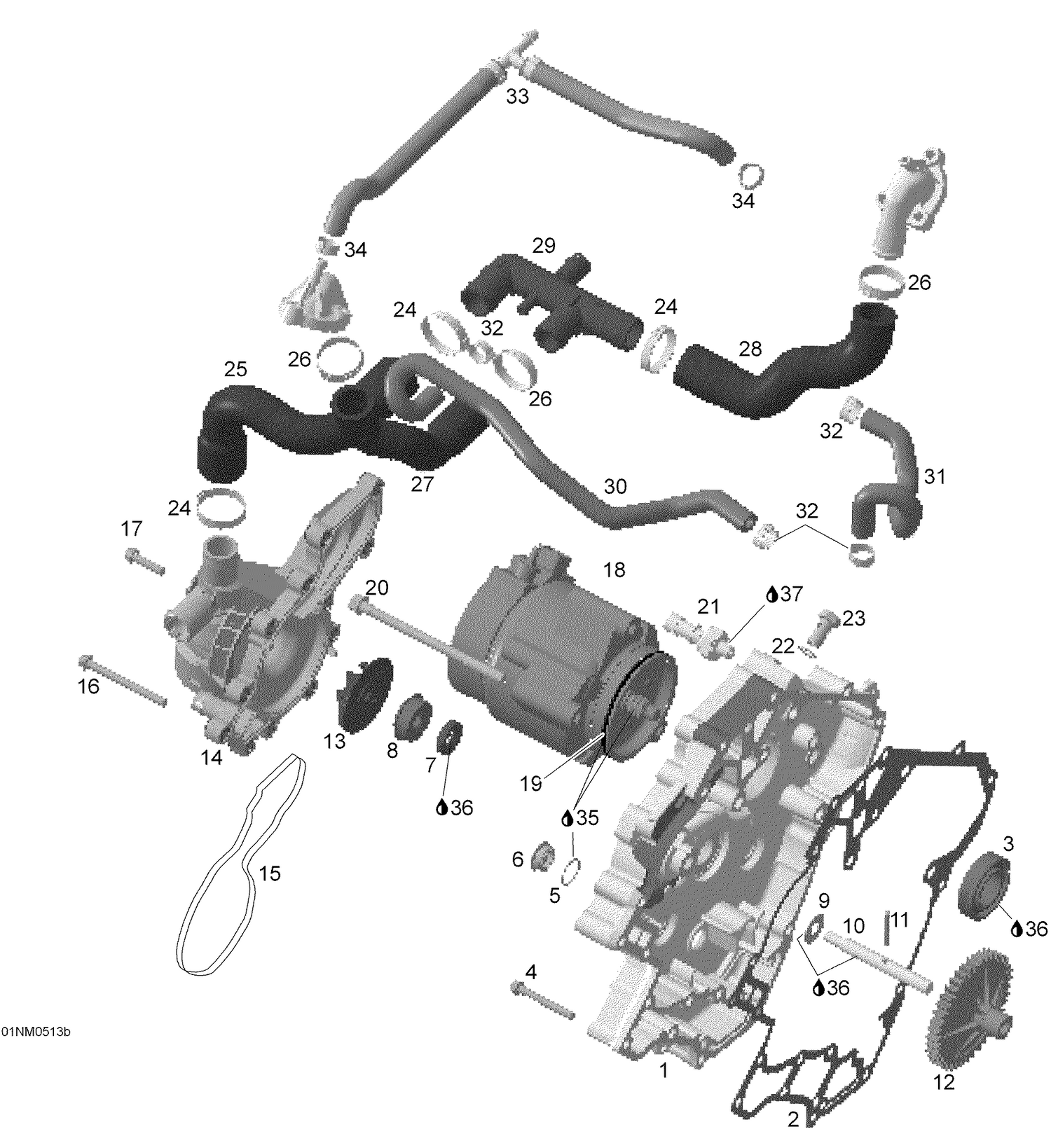 01- Waterpump And Alternator