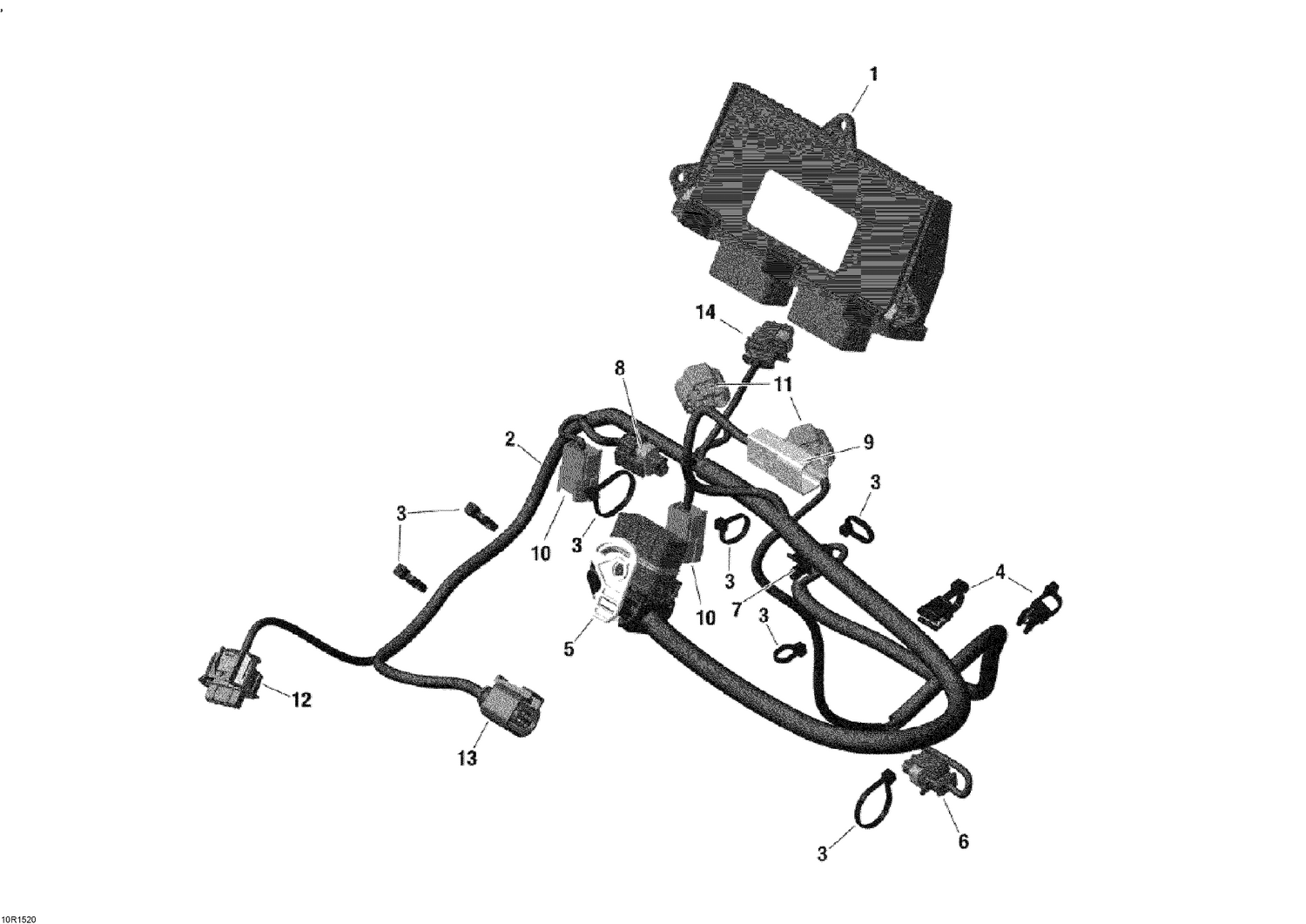 10- Engine Harness And Electronic Module