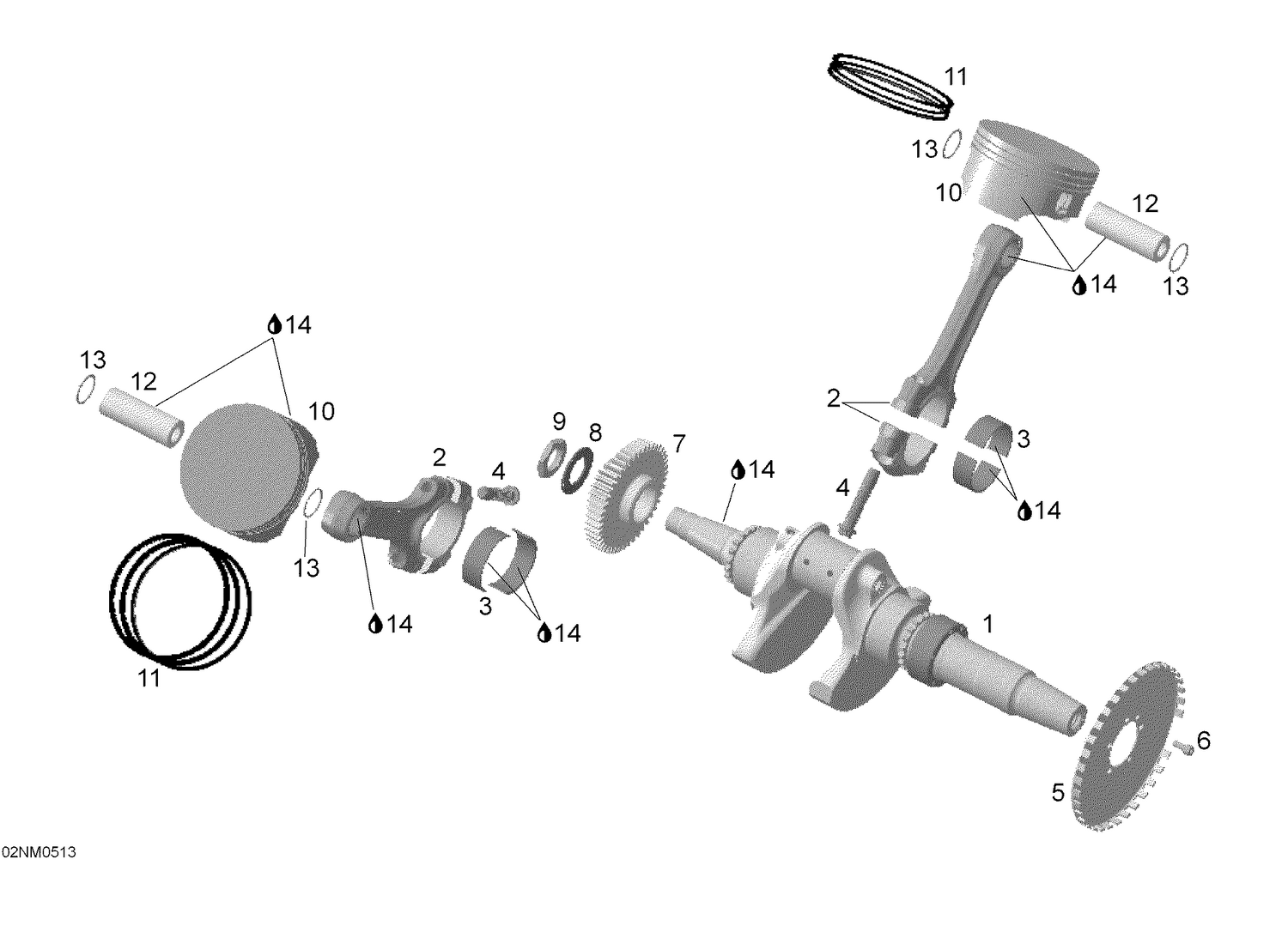 01- Crankshaft and piston