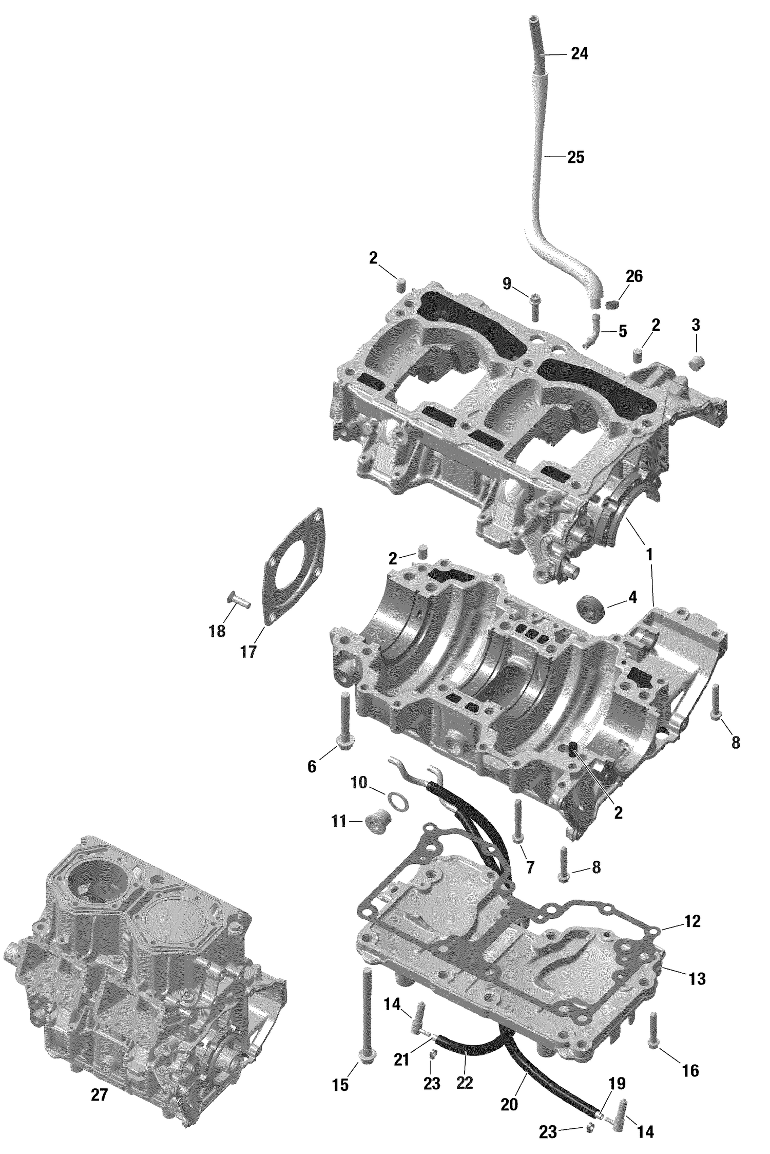 01- ROTAX - Crankcase - NA