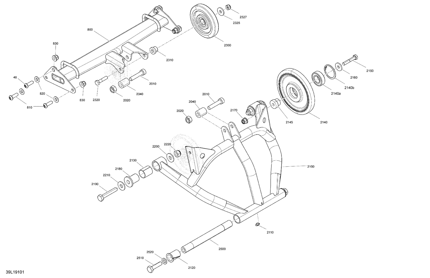 08- Rear Suspensions XTRIM - Upper Parts