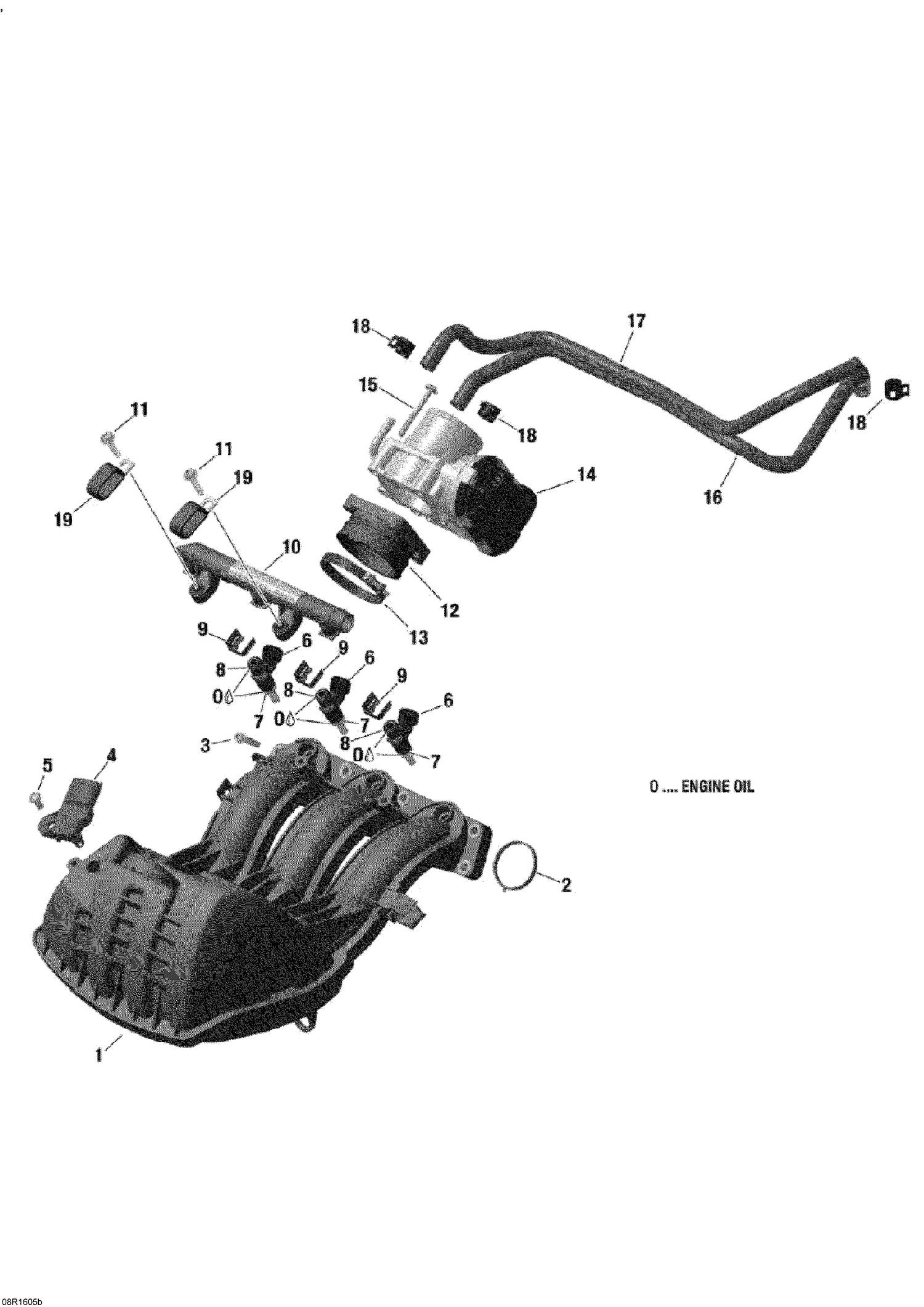 02- Air Intake Manifold And Throttle Body - 900 ACE