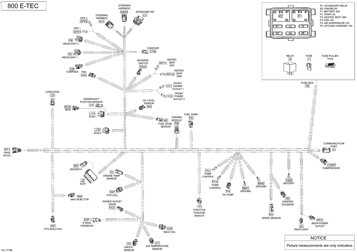10- Electrical Harness - 800R E-TEC 2018