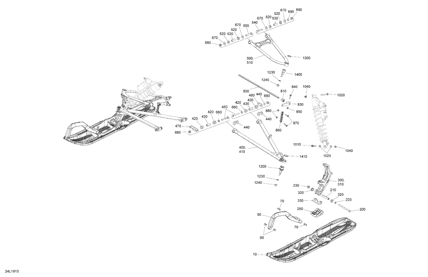 07- Front Suspension And Ski - XTRIM - (SKU LEKA - LEKB)