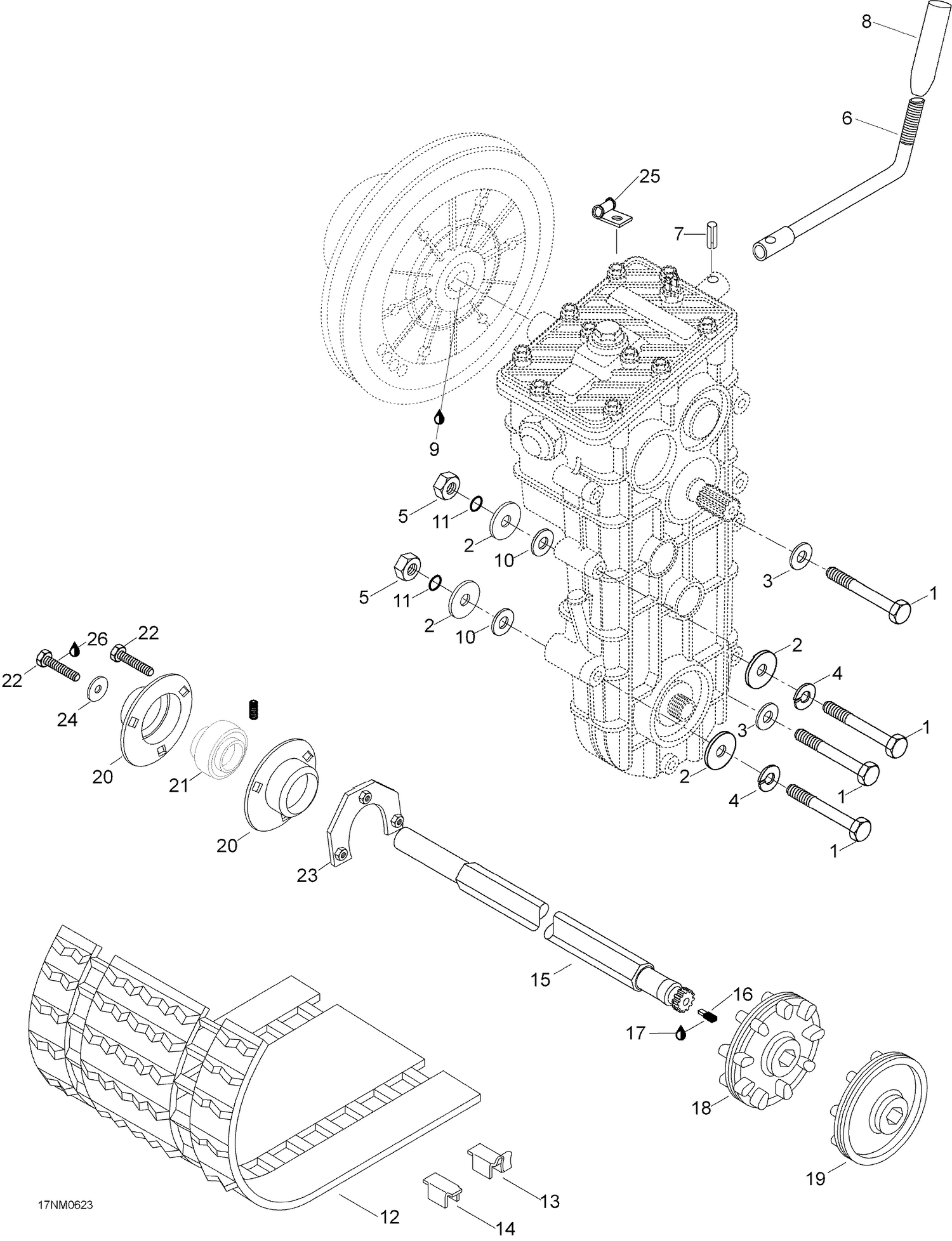 05- Drive Axle And track
