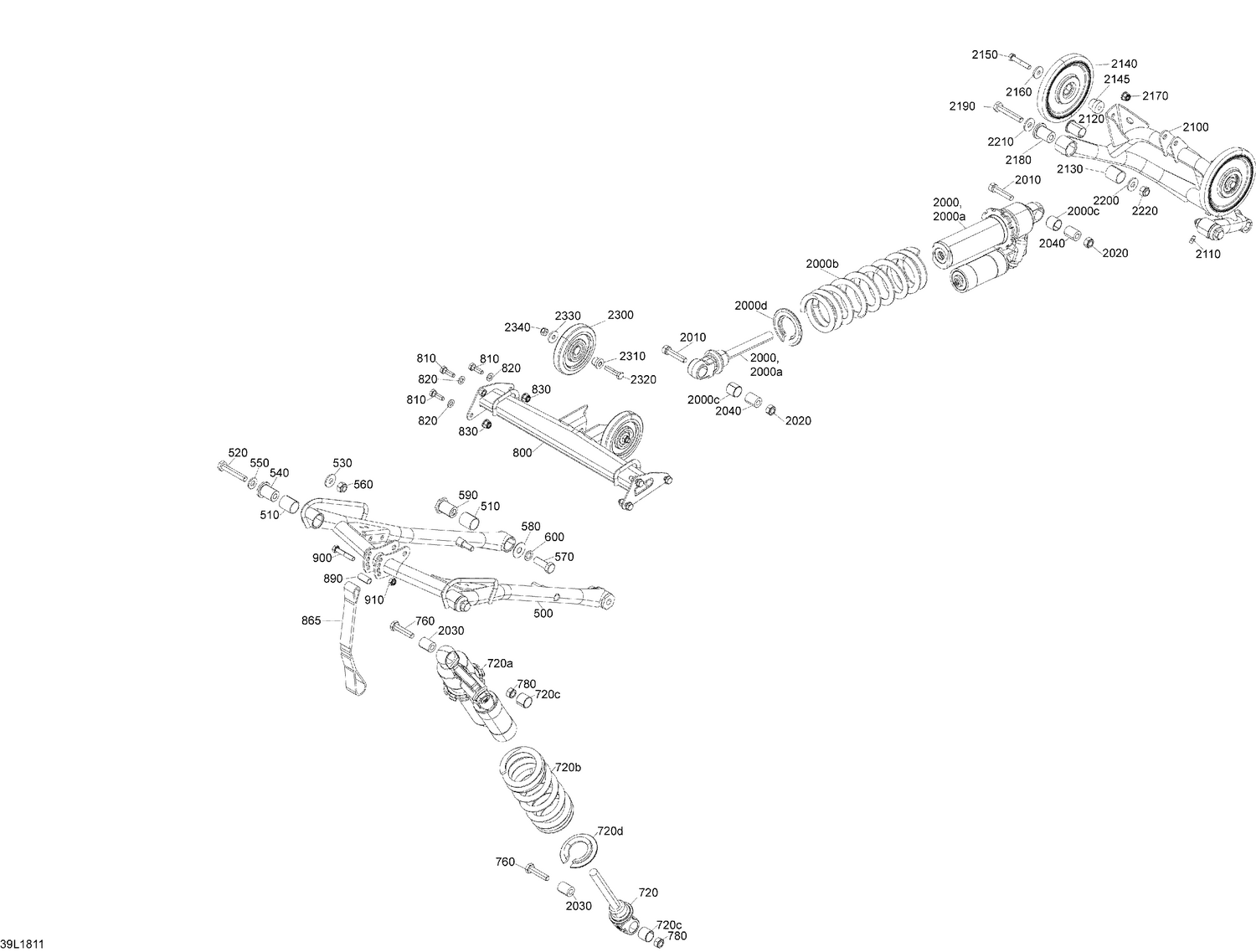 08- Rear Suspension RAVE - 600HO E-TEC - RE
