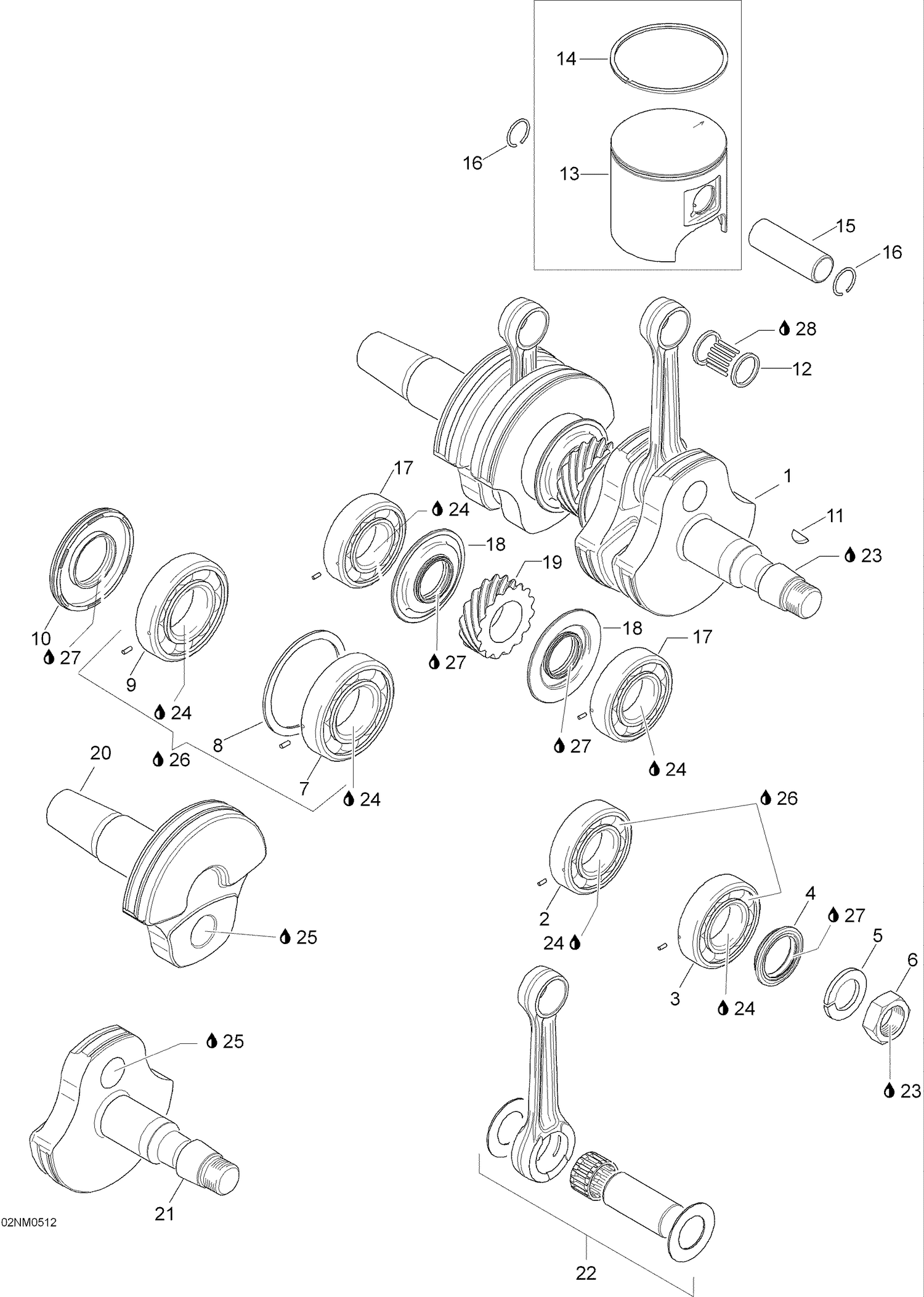 01- Crankshaft And Pistons